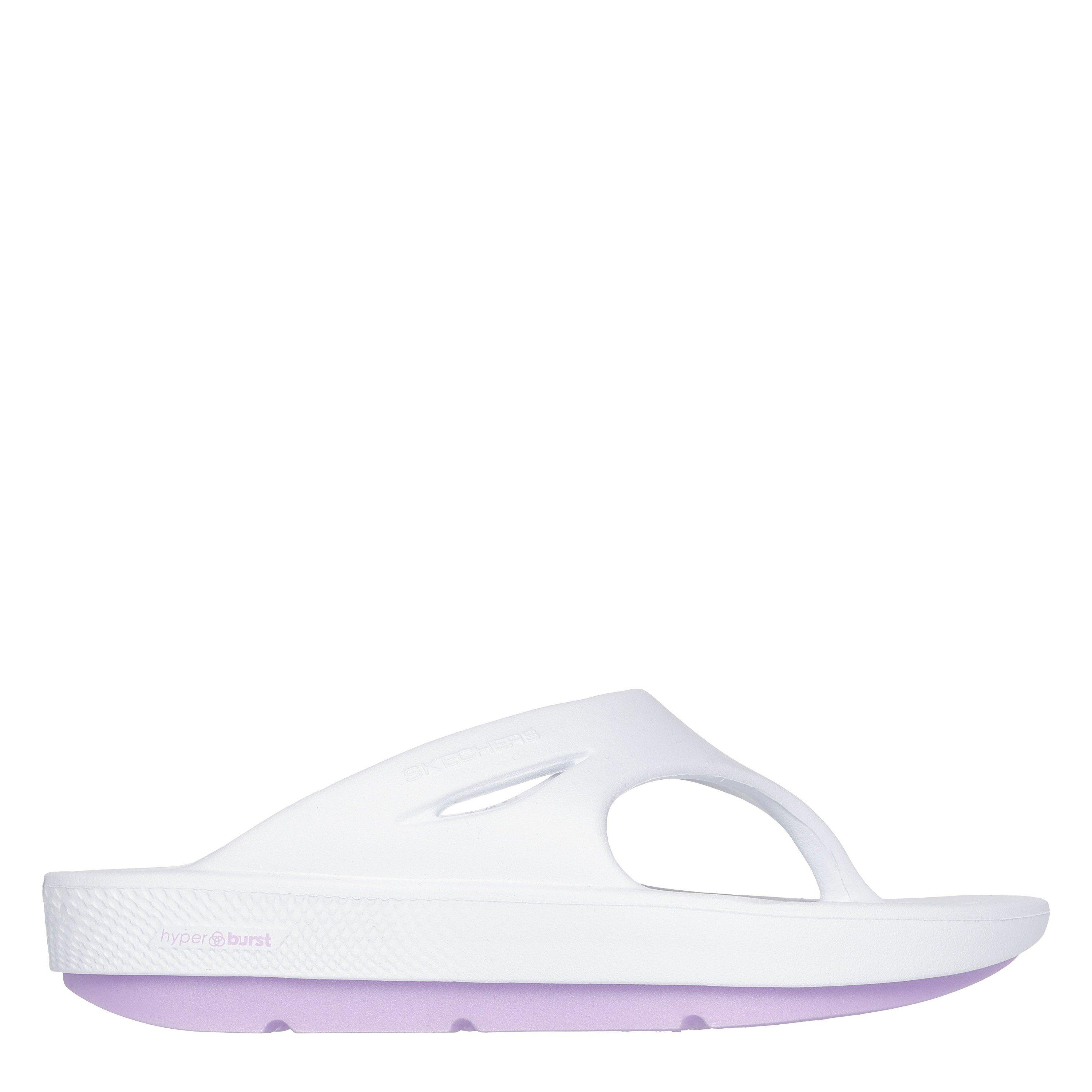 White/Lavender - Skechers - 3pt Sandal Sports Sandals Womens - 1