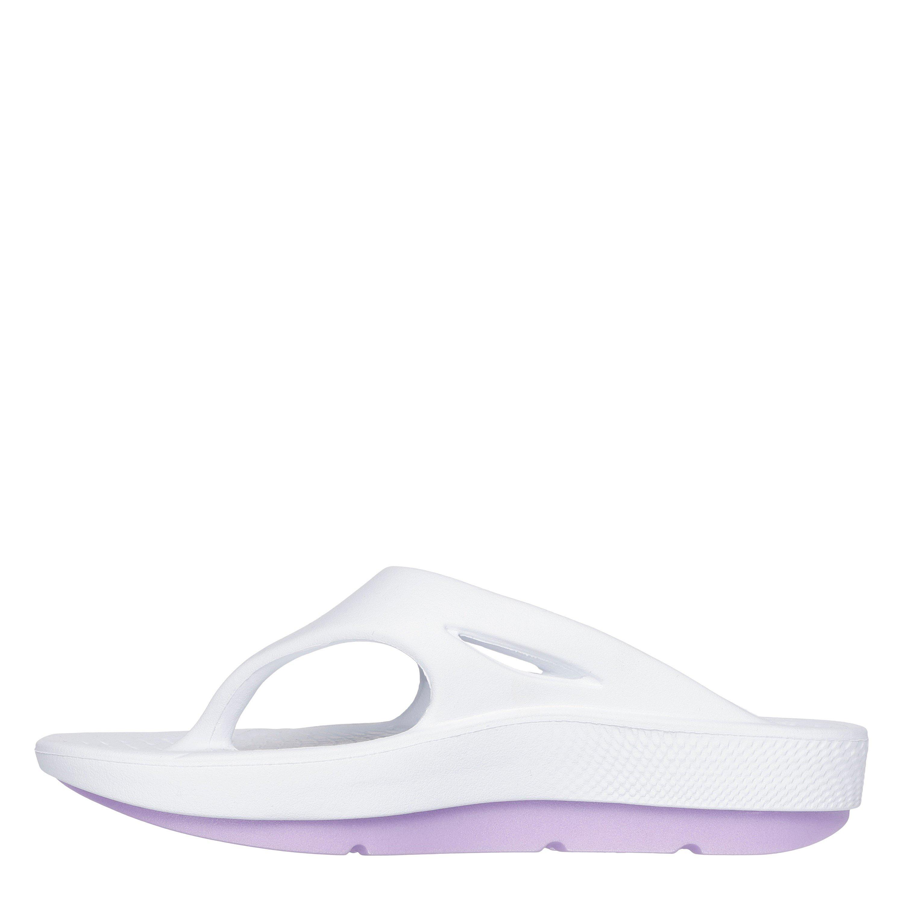 Bijela/Ljubičasta - Skechers - 3pt Sandal Sports Sandals Womens - 2