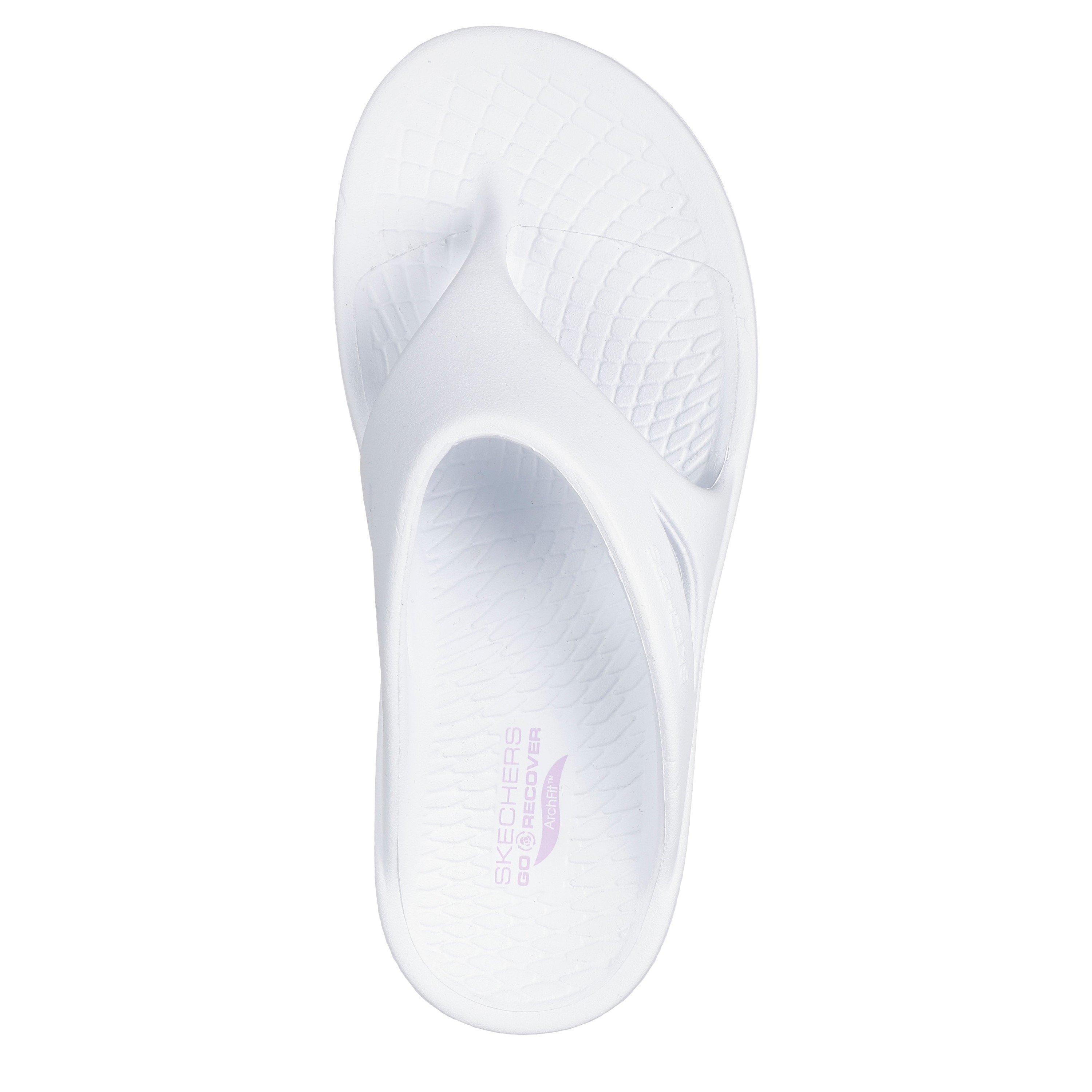 Bijela/Ljubičasta - Skechers - 3pt Sandal Sports Sandals Womens - 5