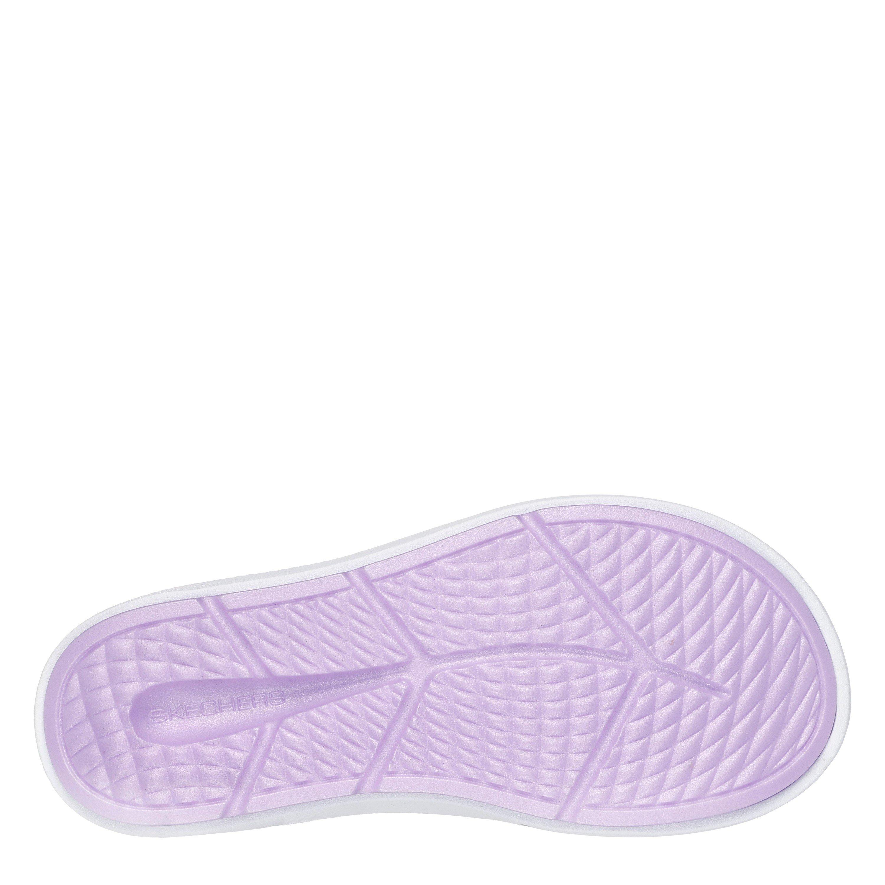 White/Lavender - Skechers - 3pt Sandal Sports Sandals Womens - 6