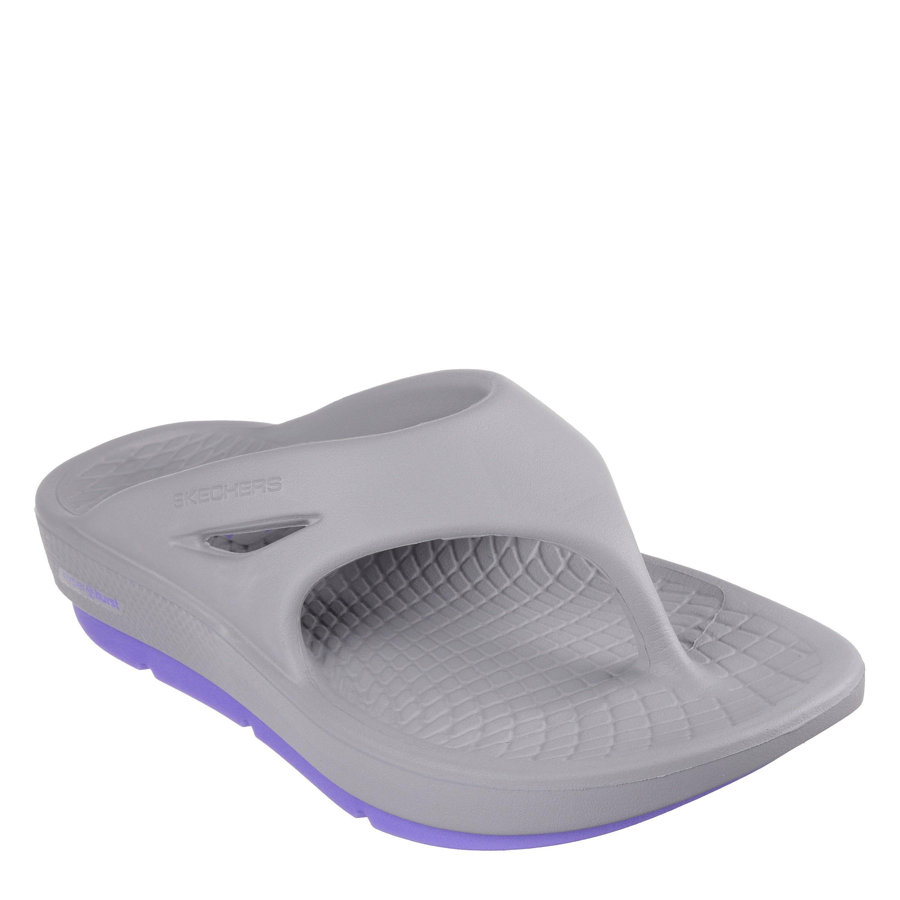 Grey/Lavender - Skechers - 3pt Sandal Sports Sandals Womens - 1