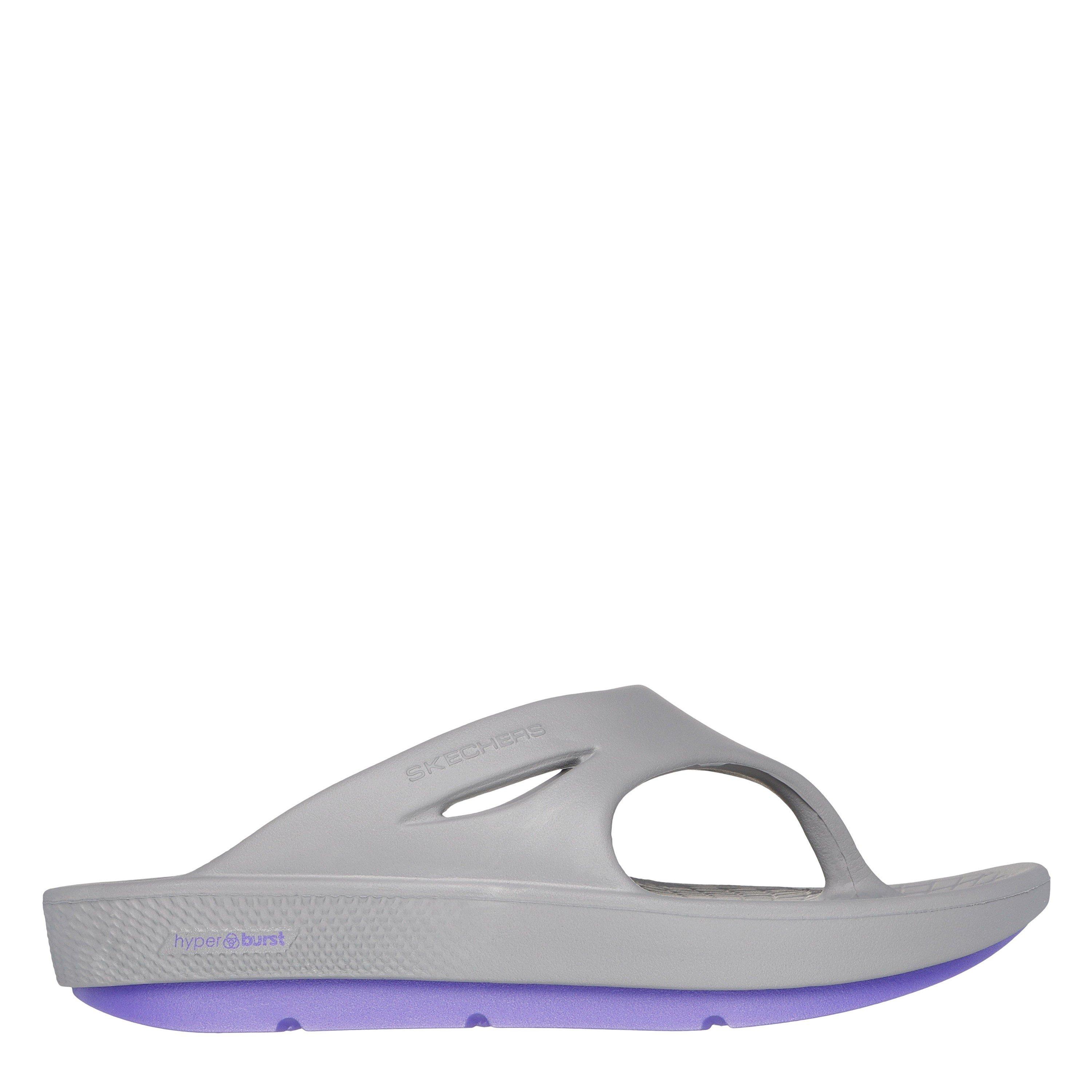 Skechers Women's 3Pt Sandal Sports Sandals - Grey/Lavender - 2 (35)