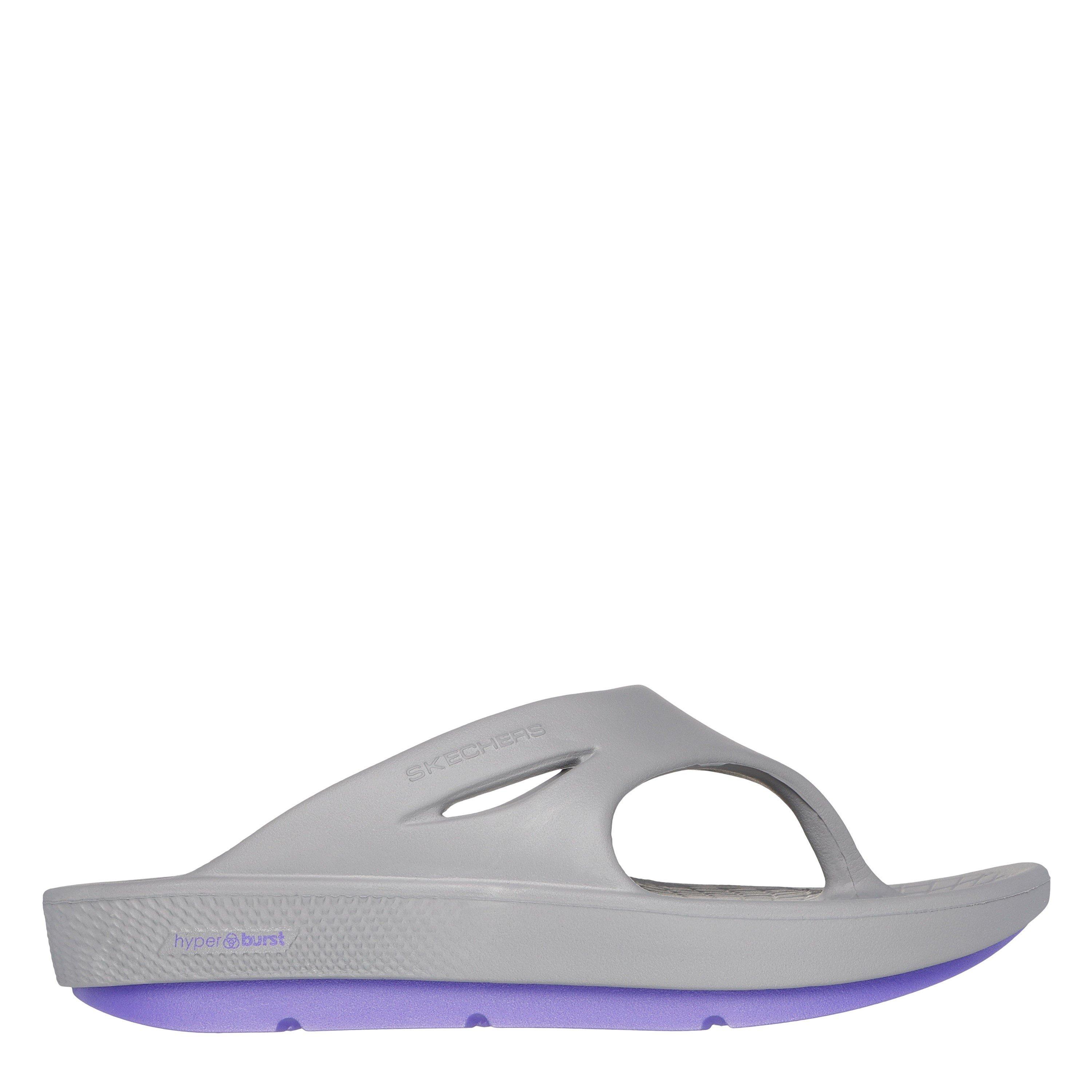 Grey/Lavender - Skechers - 3pt Sandal Sports Sandals Womens - 3