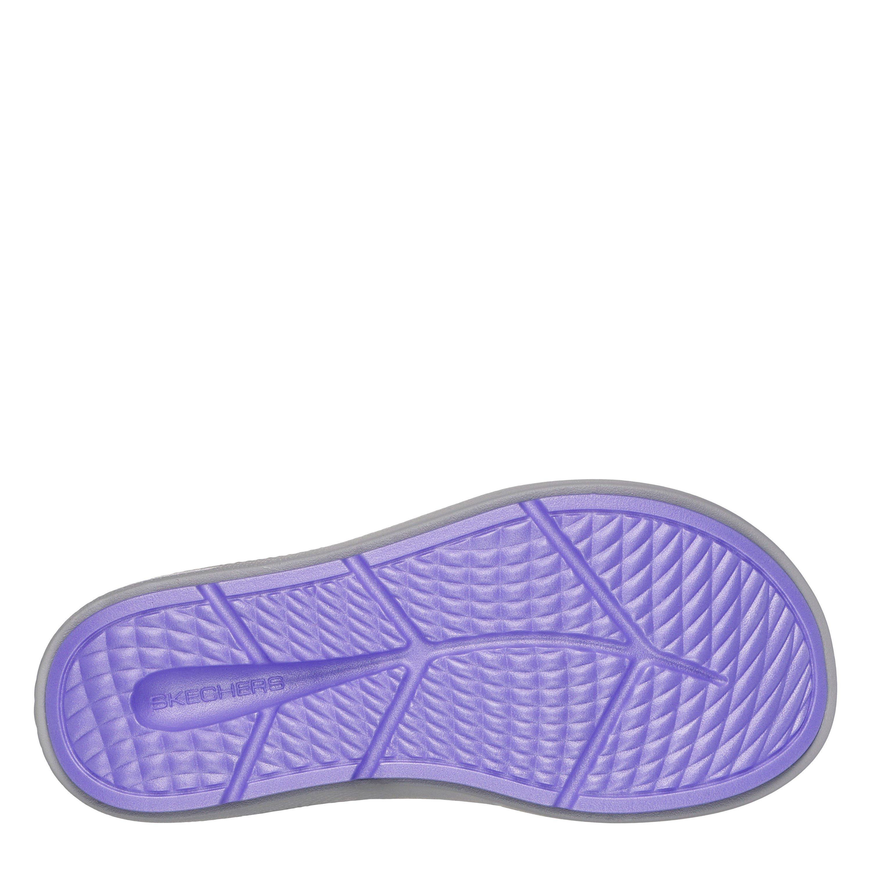 Grey/Lavender - Skechers - 3pt Sandal Sports Sandals Womens - 4