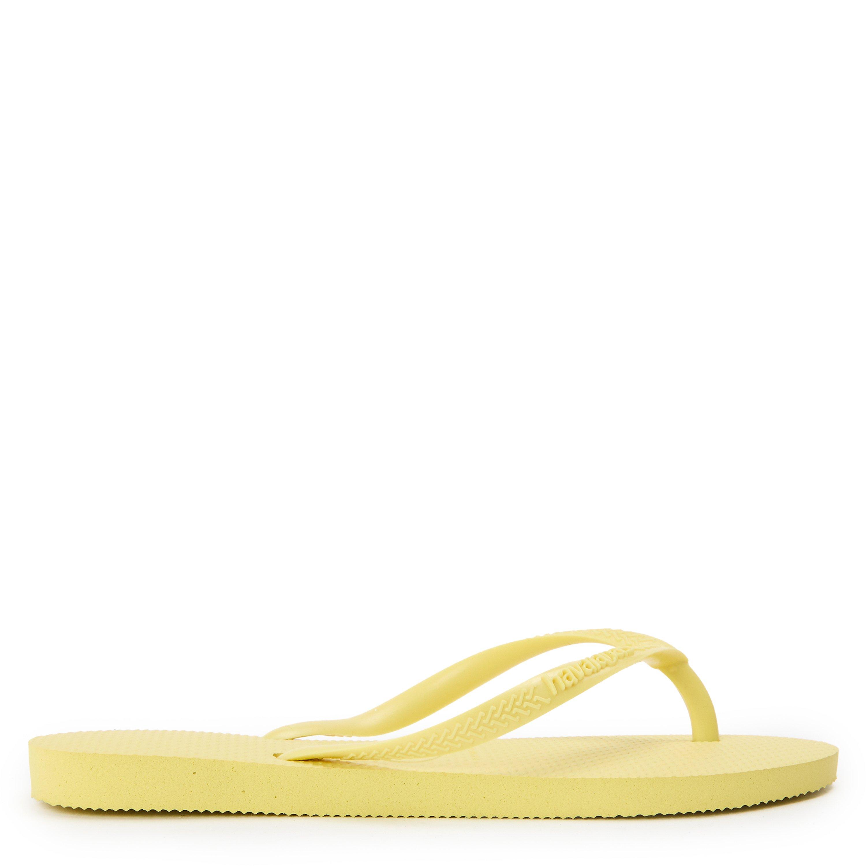 Havaianas Women's Hav. Slim Bronze Flip Flops - Yellow Pixel - 12C
