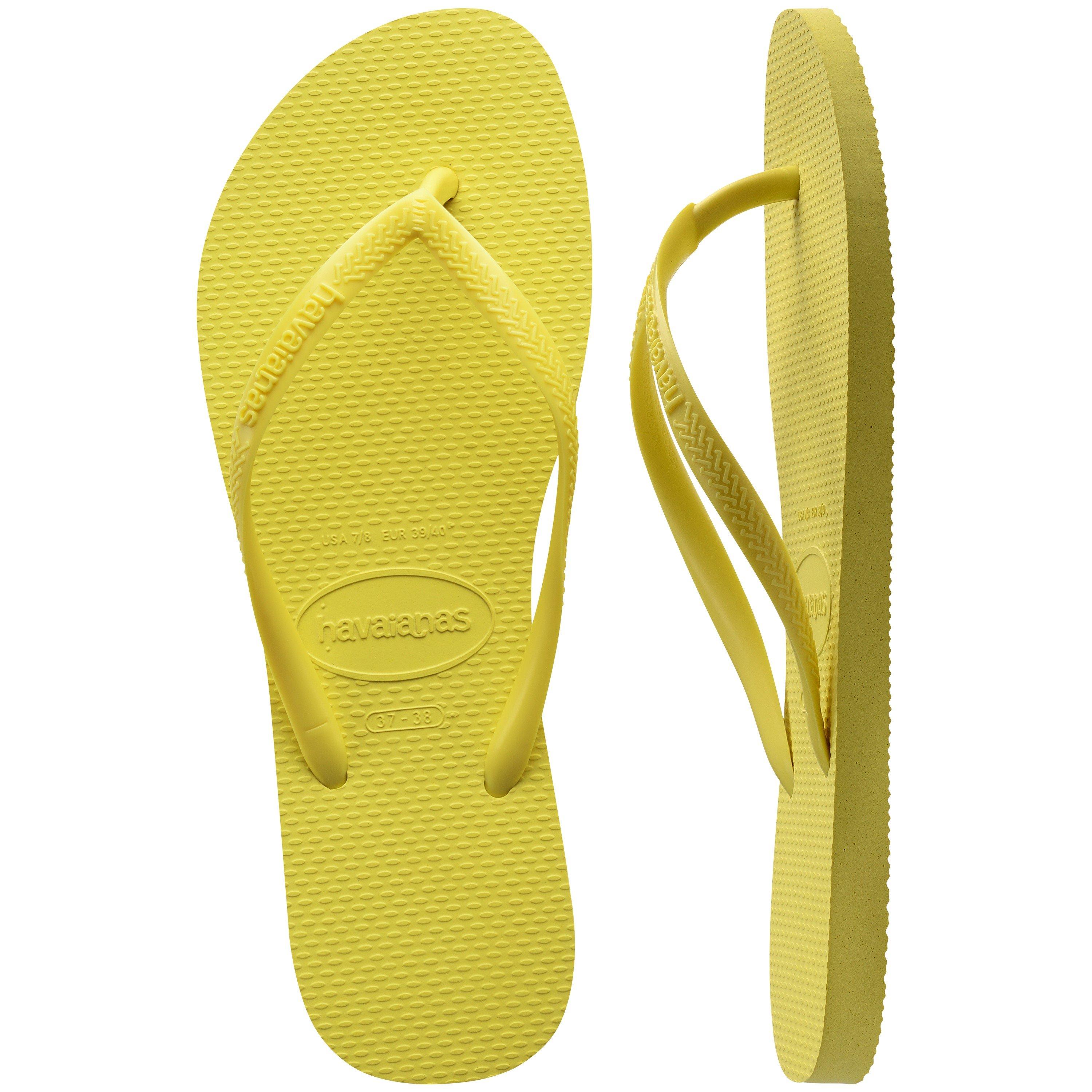 Yellow Pixel - Havaianas - Hav. Slim Ciber Pink 39/40 Flip Flops Womens - 3