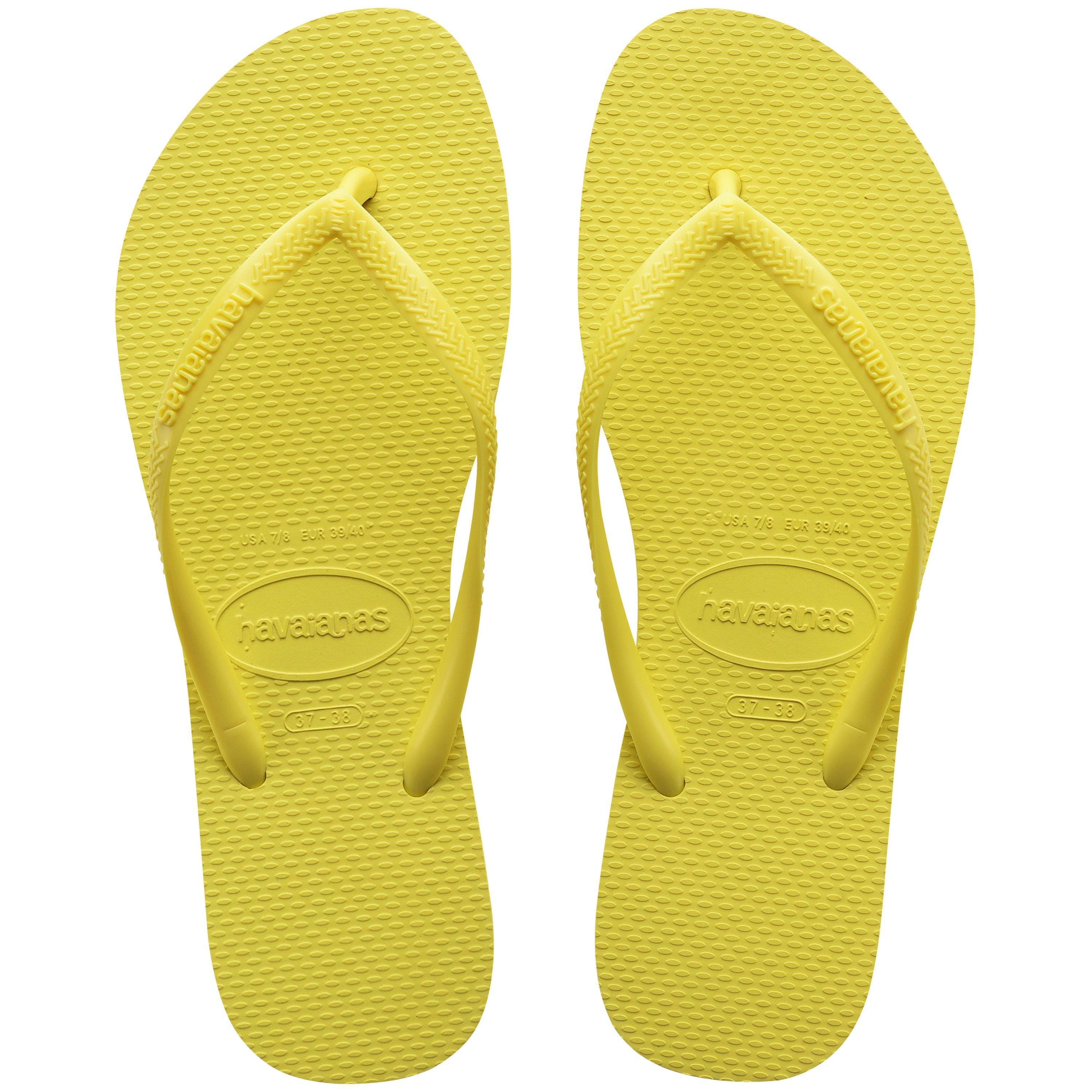 Yellow Pixel - Havaianas - Hav. Slim Ciber Pink 39/40 Flip Flops Womens - 4