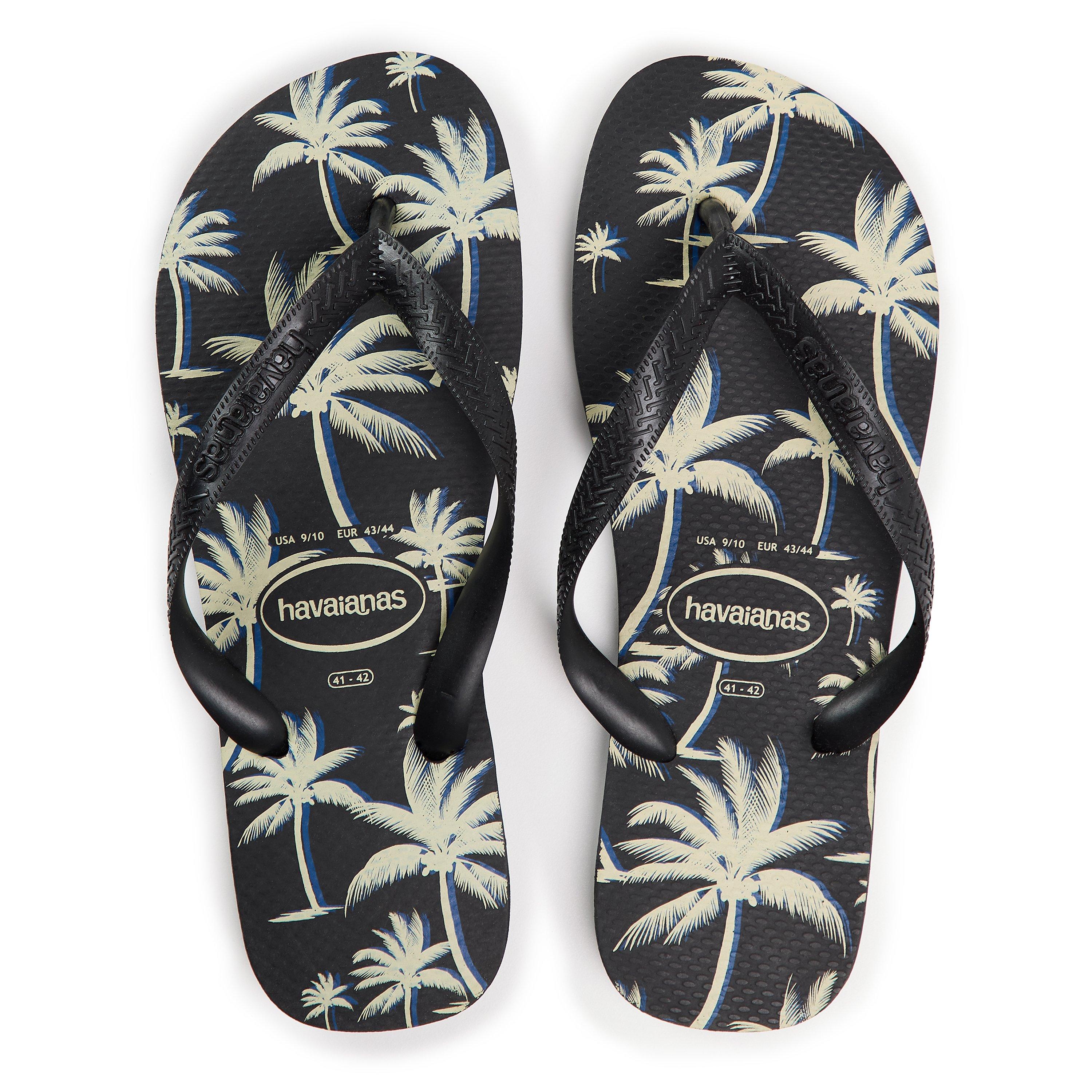 Sort/Hvid - Havaianas - Hav. Aloha Black/Black/White 41/42 Flip Flops Womens - 4