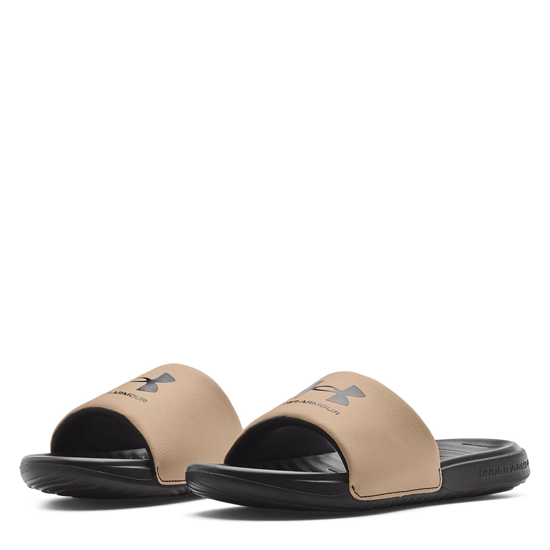 Pêssego gelado/Cinzento - Under Armour - Under Ansa Fixed Womens Slide Sandals - 5
