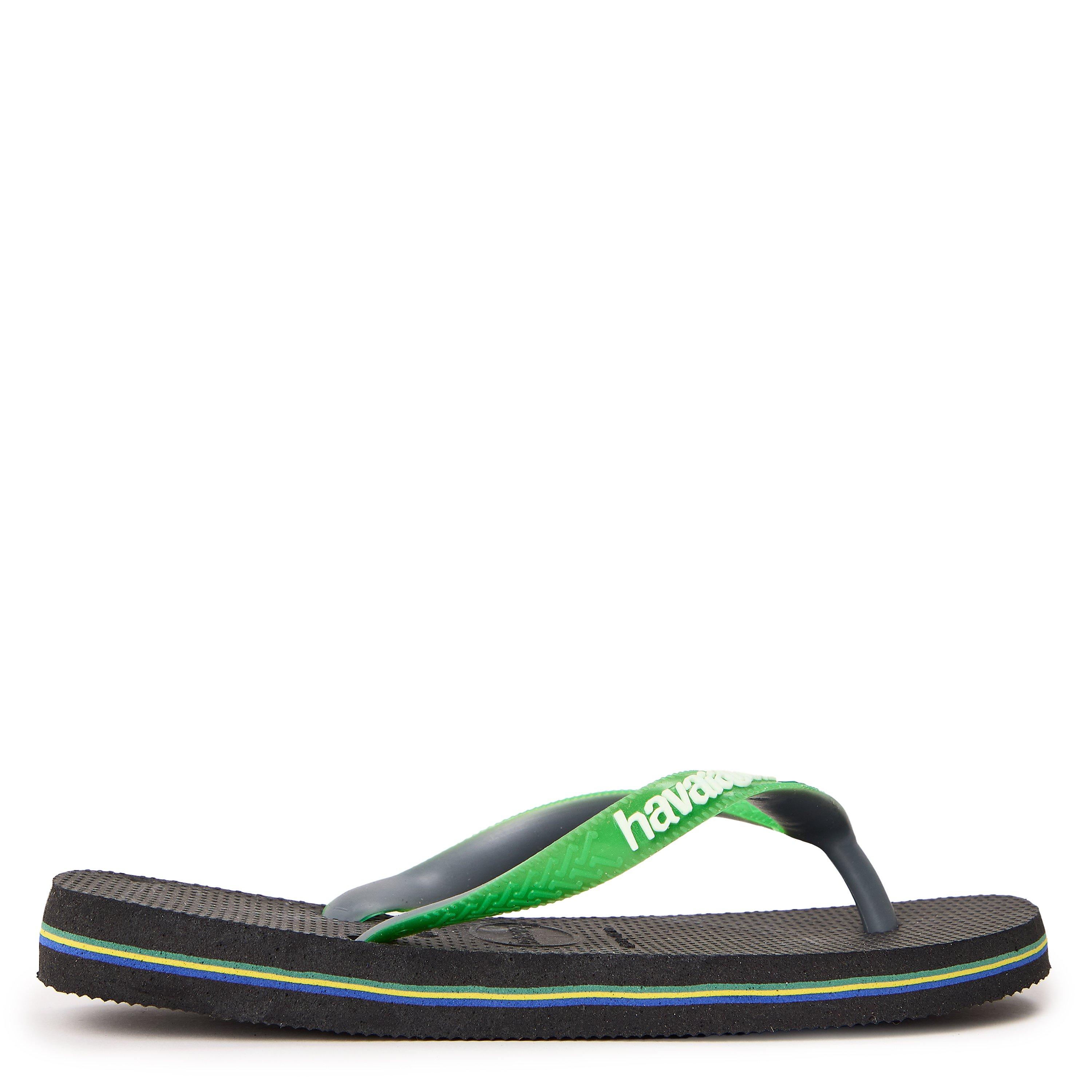 Hav. Brasil Mix Leaf Green/Marine B Flip Flops Womens