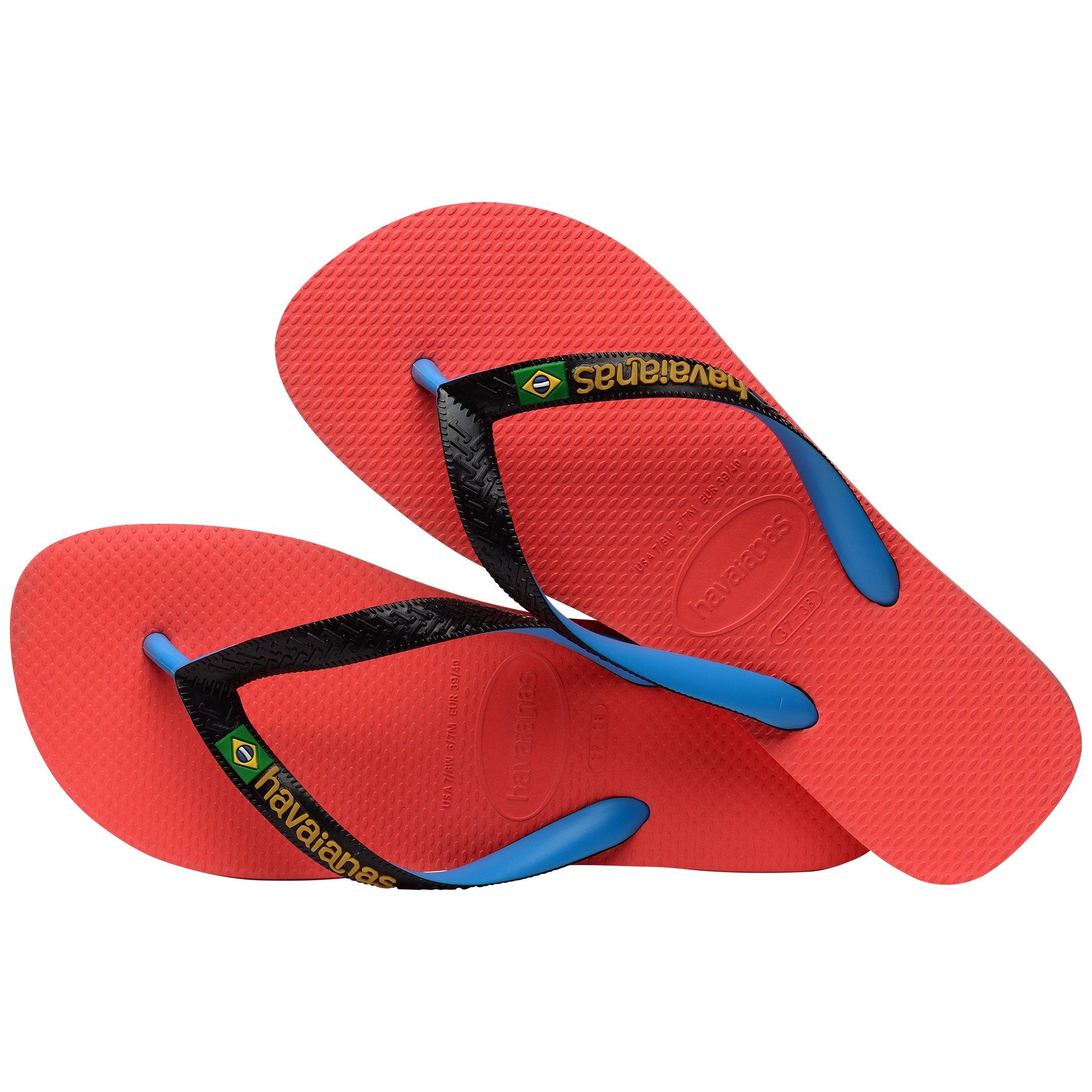 Salmon - Havaianas - Hav. Brasil Mix Leaf Green/Marine B Flip Flops Womens - 3