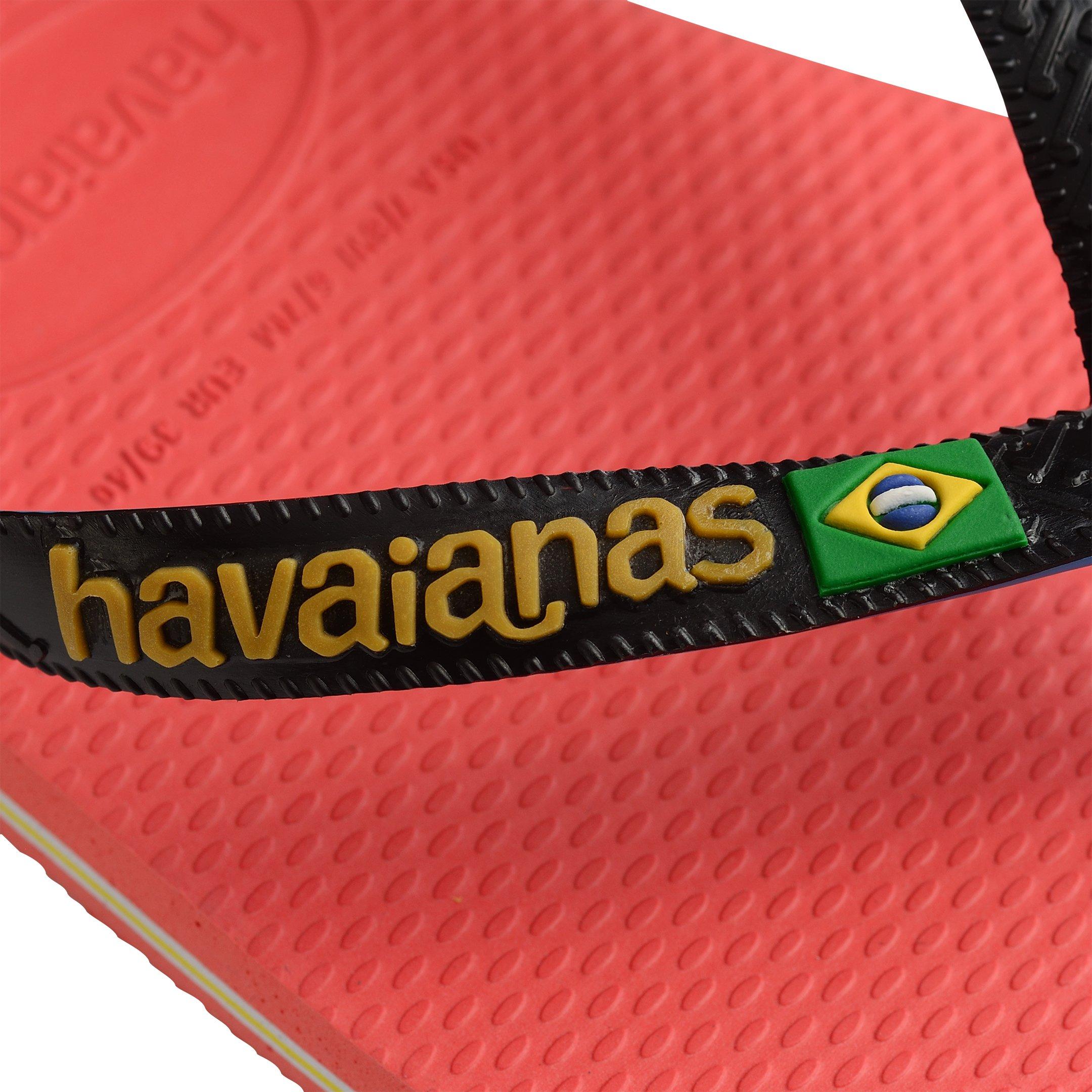Salmon - Havaianas - Hav. Brasil Mix Leaf Green/Marine B Flip Flops Womens - 4