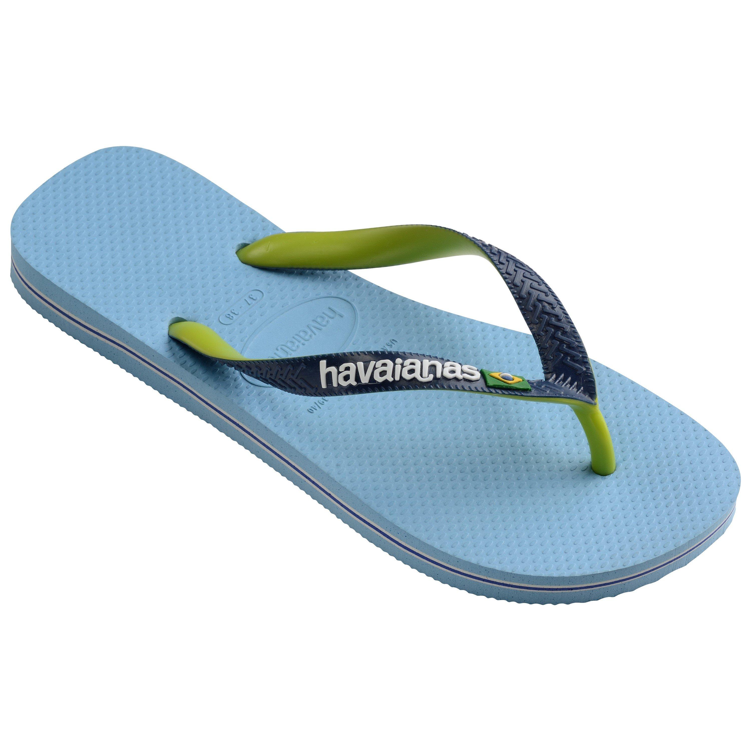 Lavender Blue - Havaianas - Hav. Brasil Mix Leaf Green/Marine B Flip Flops Womens - 2