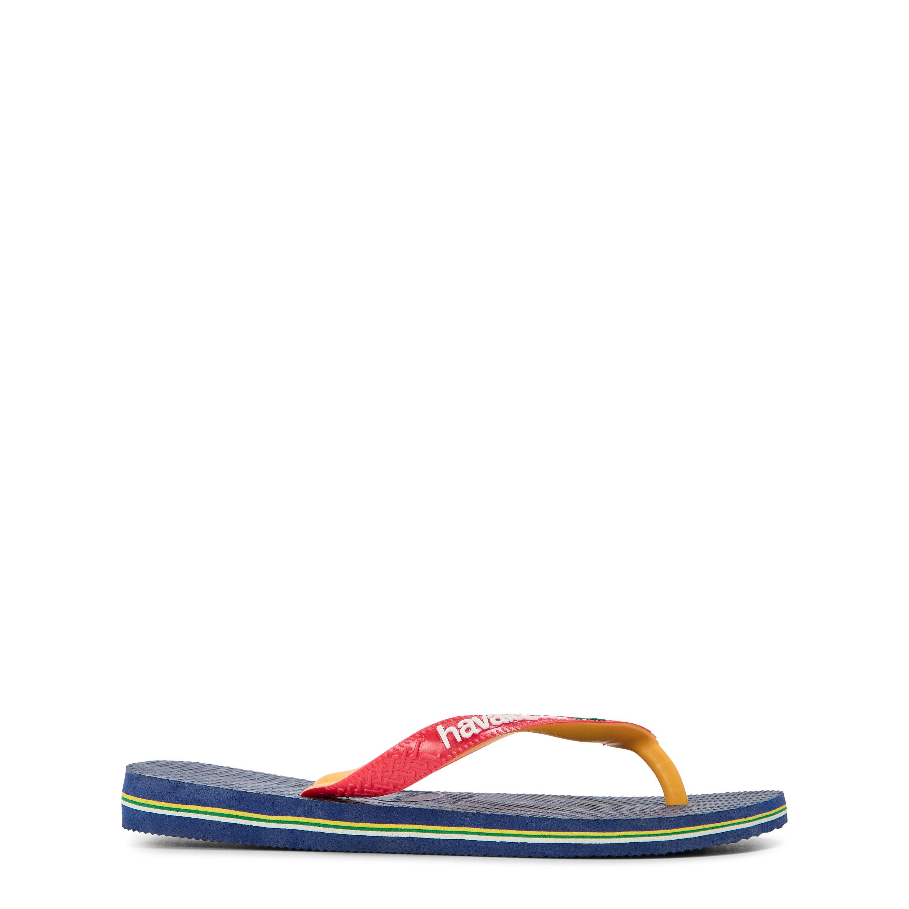 Havaianas Women's Hav Brasil Mix Flip Flops - Navy Blue/Red - 1/2