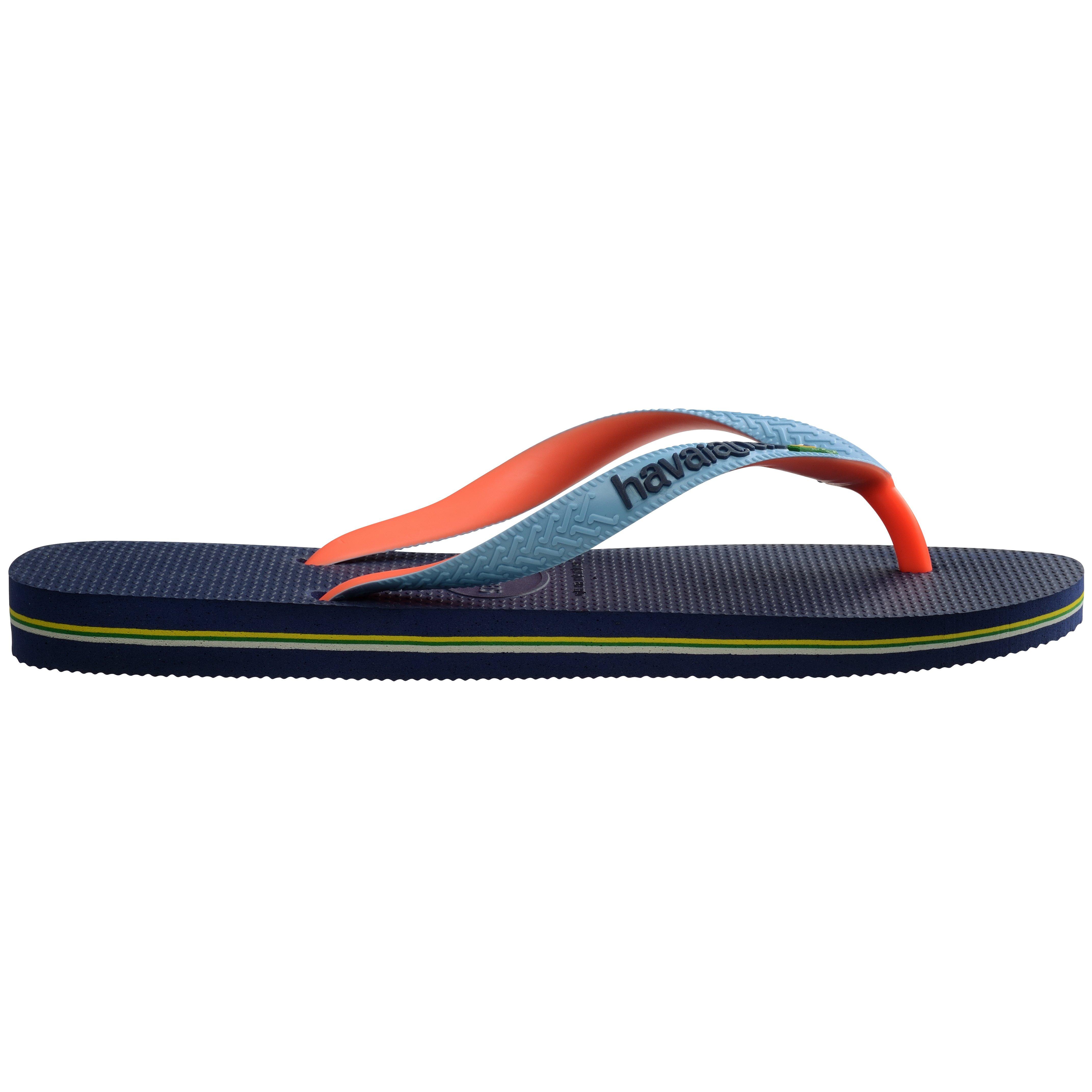 Havaianas Women's Blue Hav Brasil Mix Flip Flops in Size 1.5, Sports Direct - Image 2