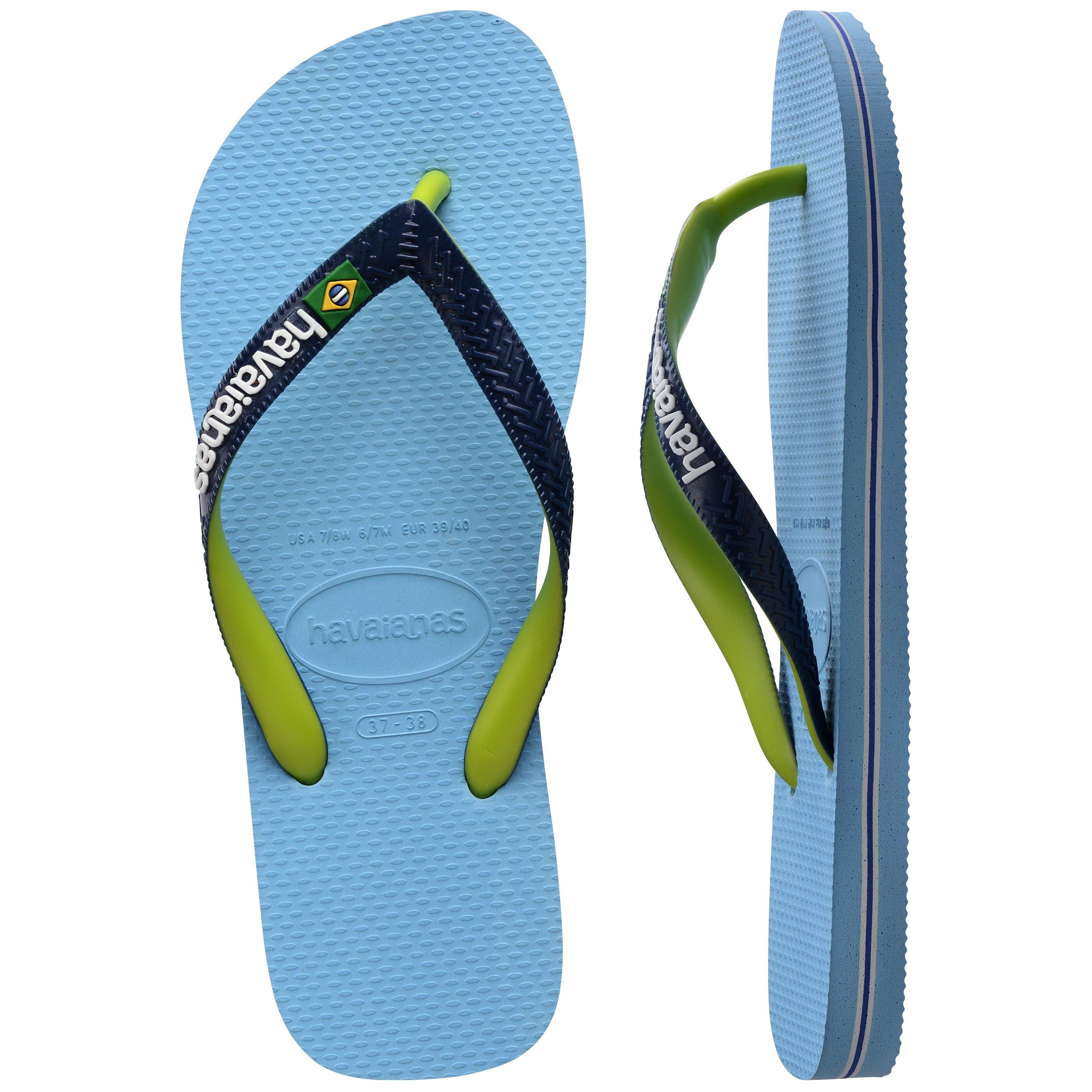 Lavender Blue - Havaianas - Hav. Brasil Mix Leaf Green/Marine B Flip Flops Womens - 2