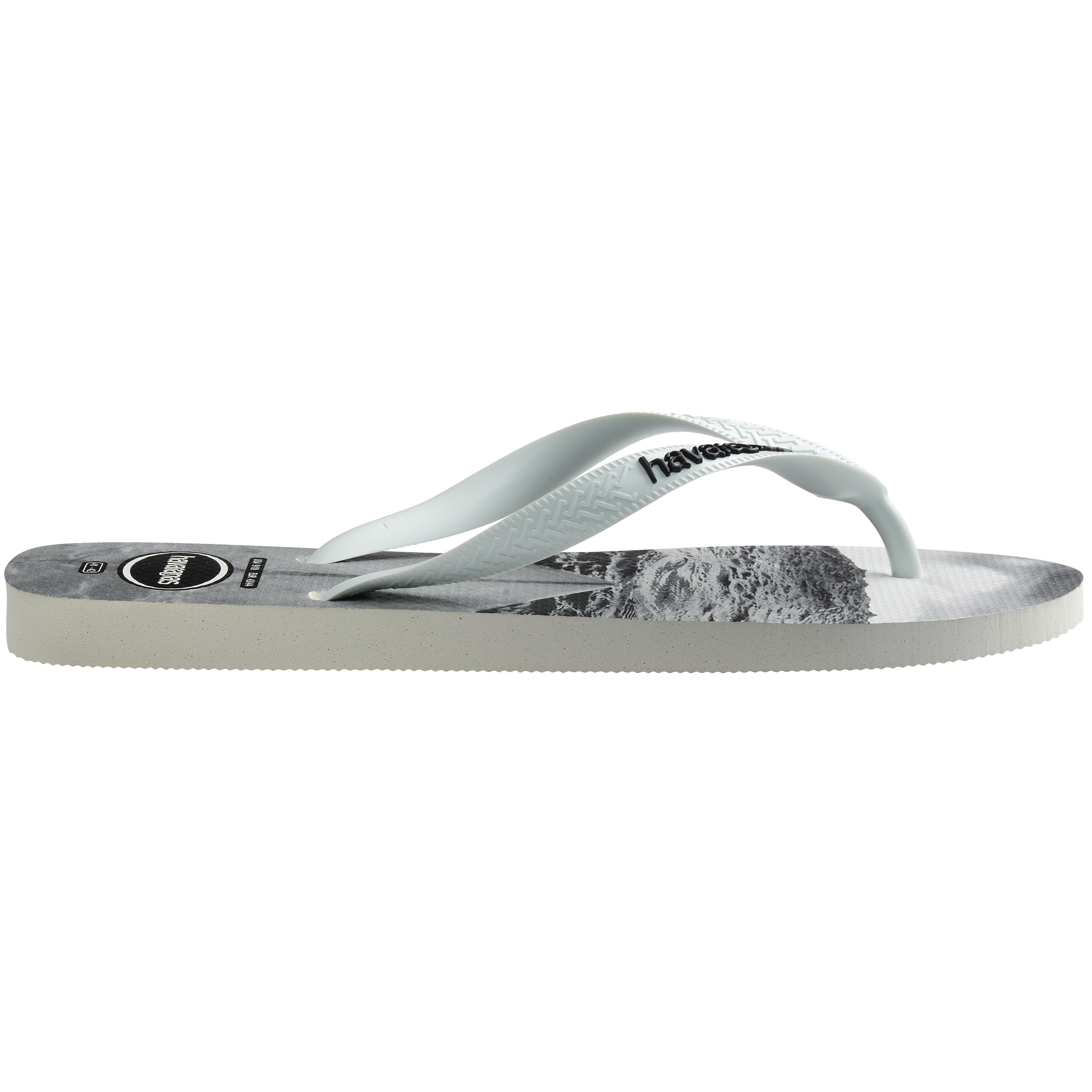 White/Black - Havaianas - Women's Print Flip Flops - 1