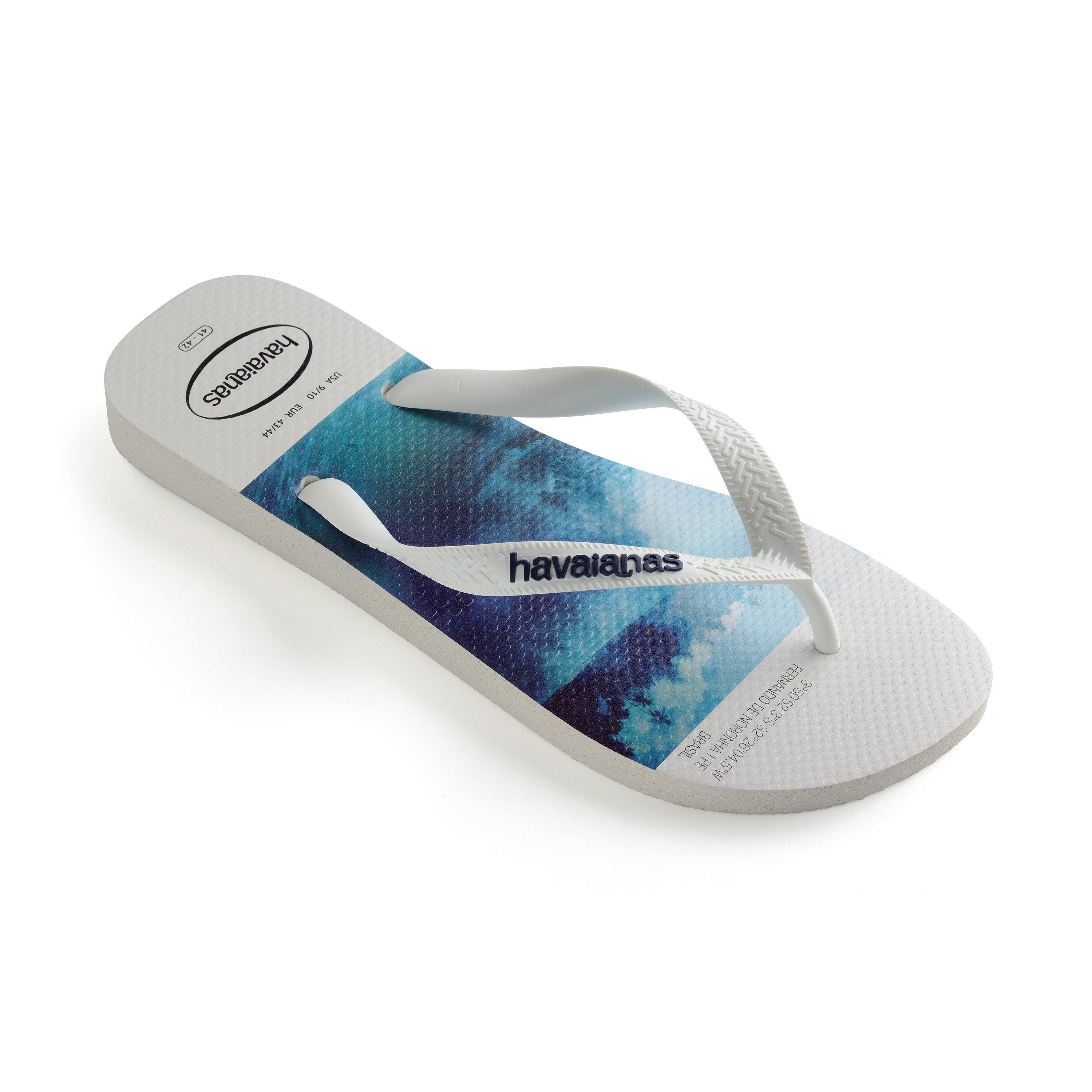White/Black - Havaianas - Hav. Hype White/White/Black/Black 3 Flip Flops Womens - 2