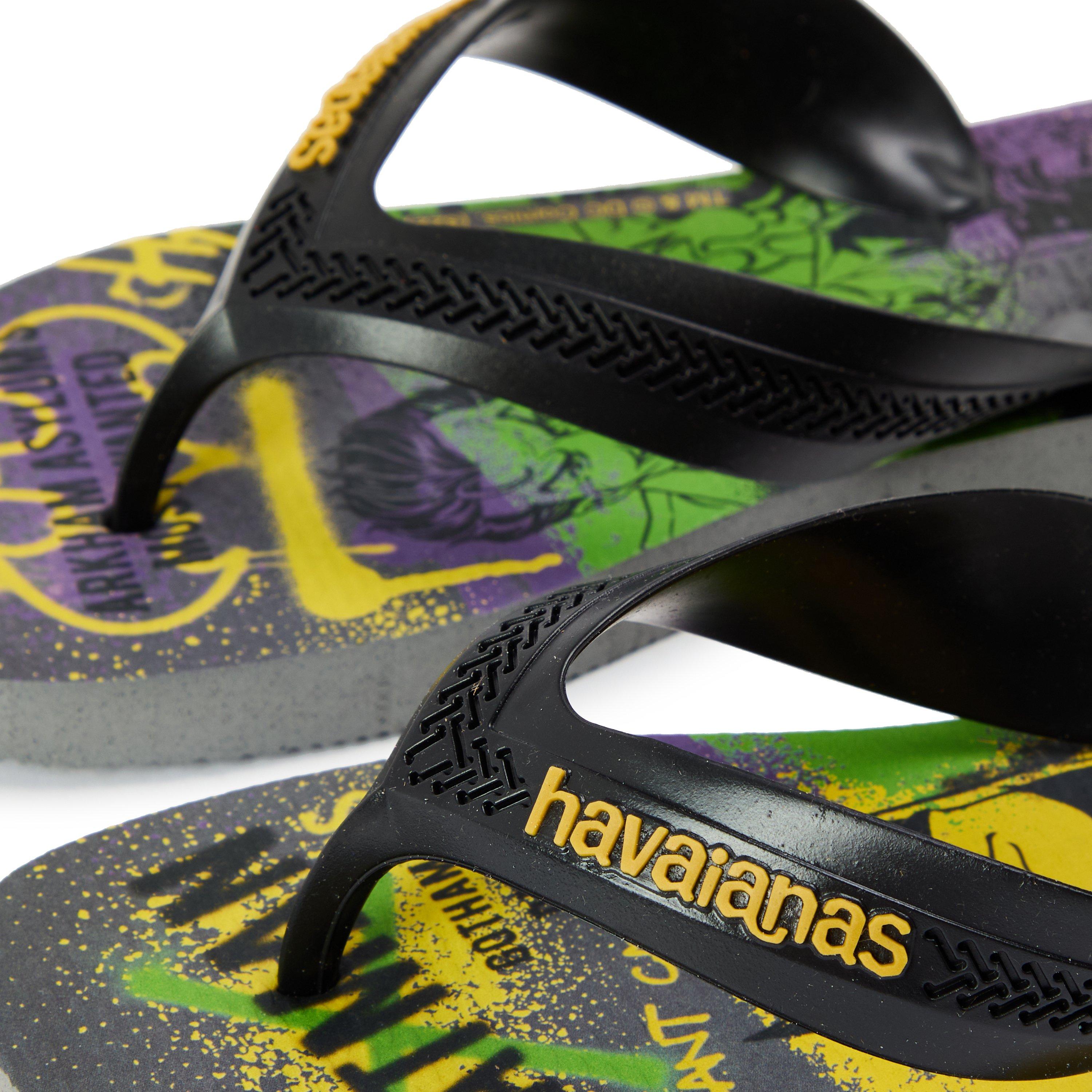 Steel Grey/Blk - Havaianas - Hav. Kids Max Herois Navy Blue/Ruby Flip Flops Womens - 3