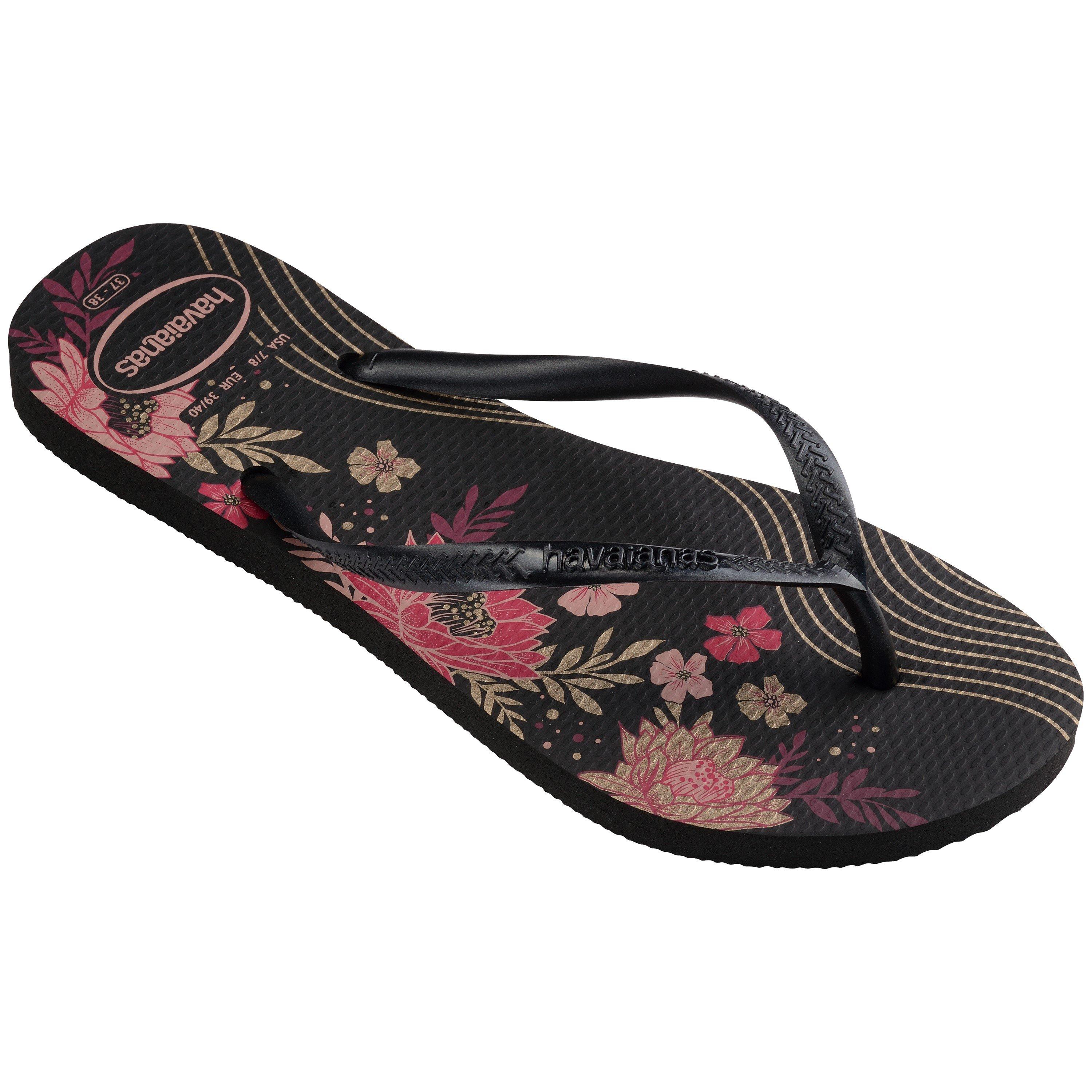 Noir/Noir - Havaianas - Hav. Slim Organic Clay 39/40 Flip Flops Womens - 2