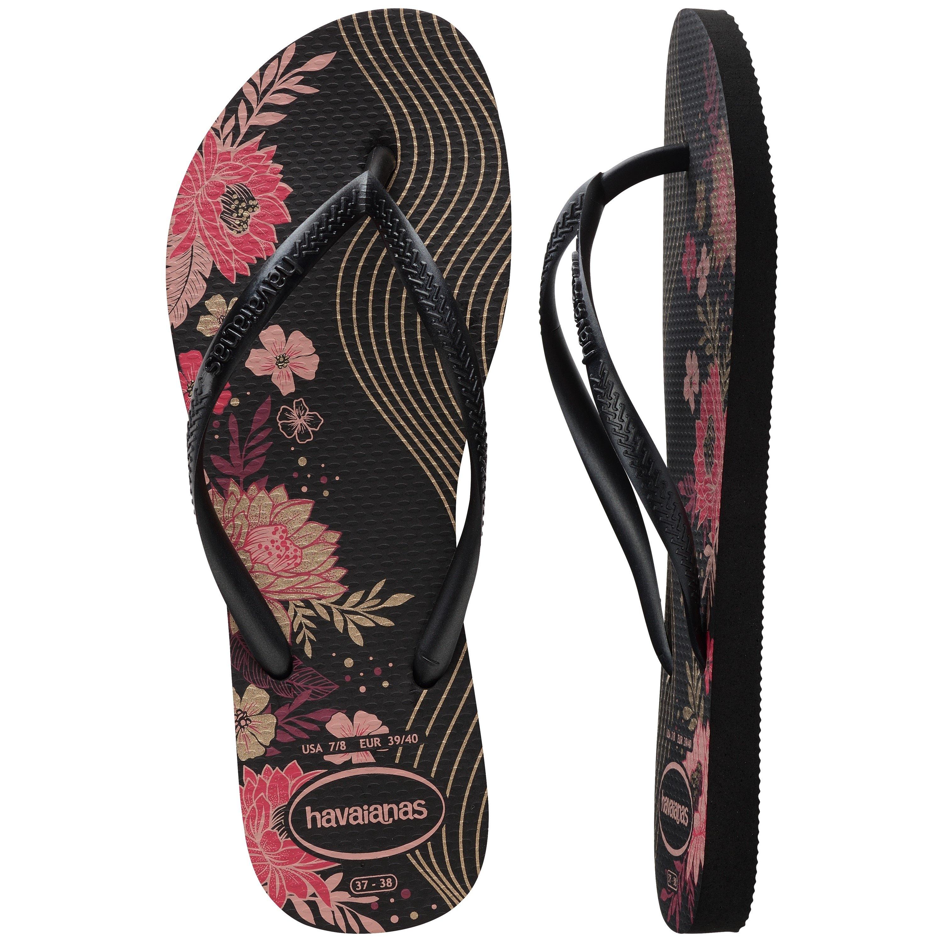 Noir/Noir - Havaianas - Hav. Slim Organic Clay 39/40 Flip Flops Womens - 3