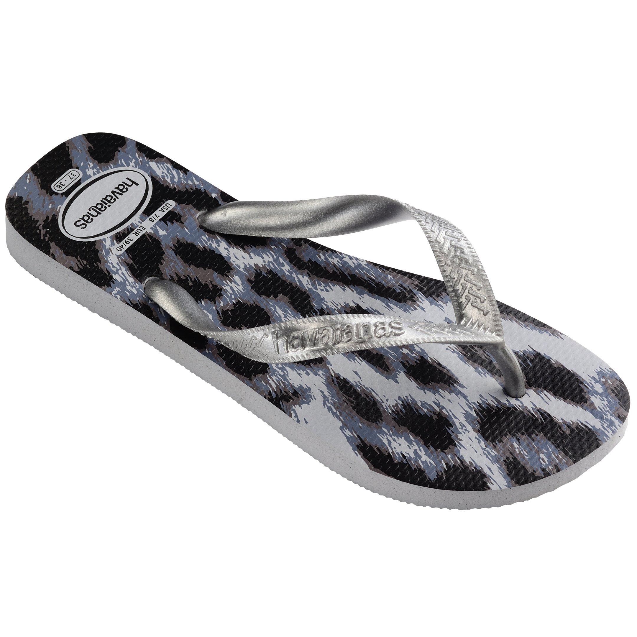 Grau Silber - Havaianas - Women's Top Animals Grey Silver Flip Flops - 2