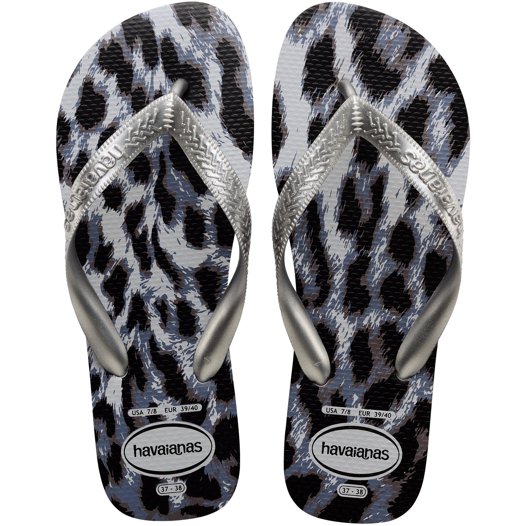Grau Silber - Havaianas - Women's Top Animals Grey Silver Flip Flops - 3