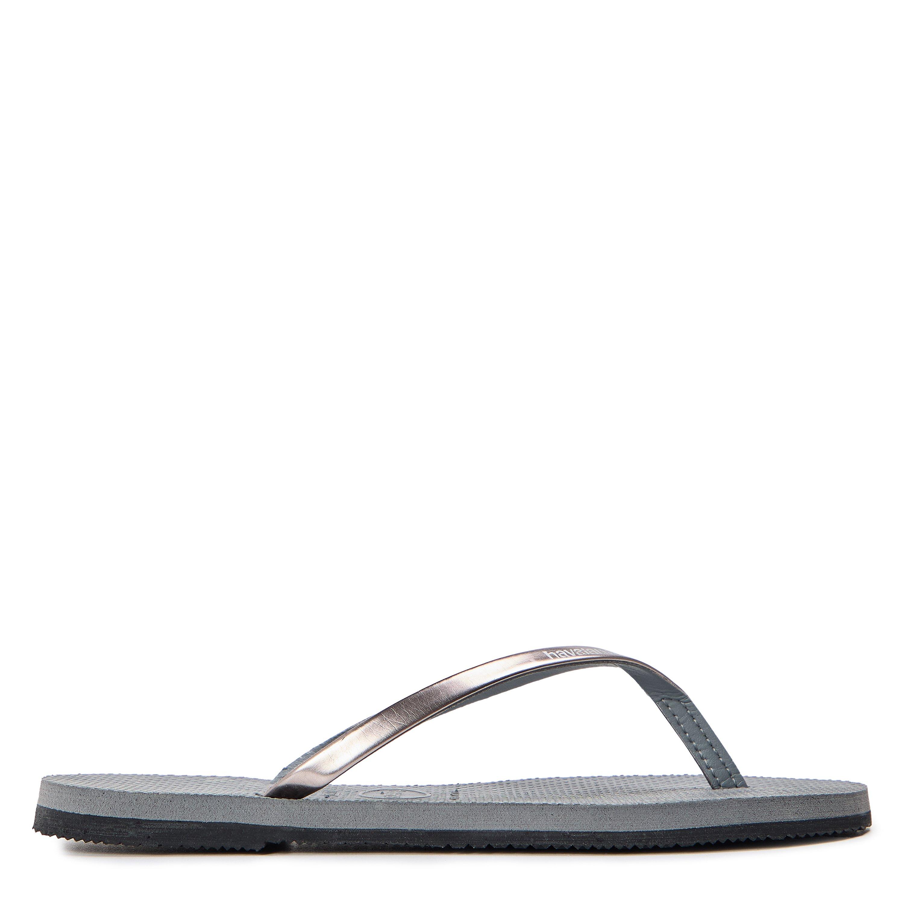 Steel Grey - Havaianas - Women's Hav. You Metallic Steel Grey Flip Flops - 1
