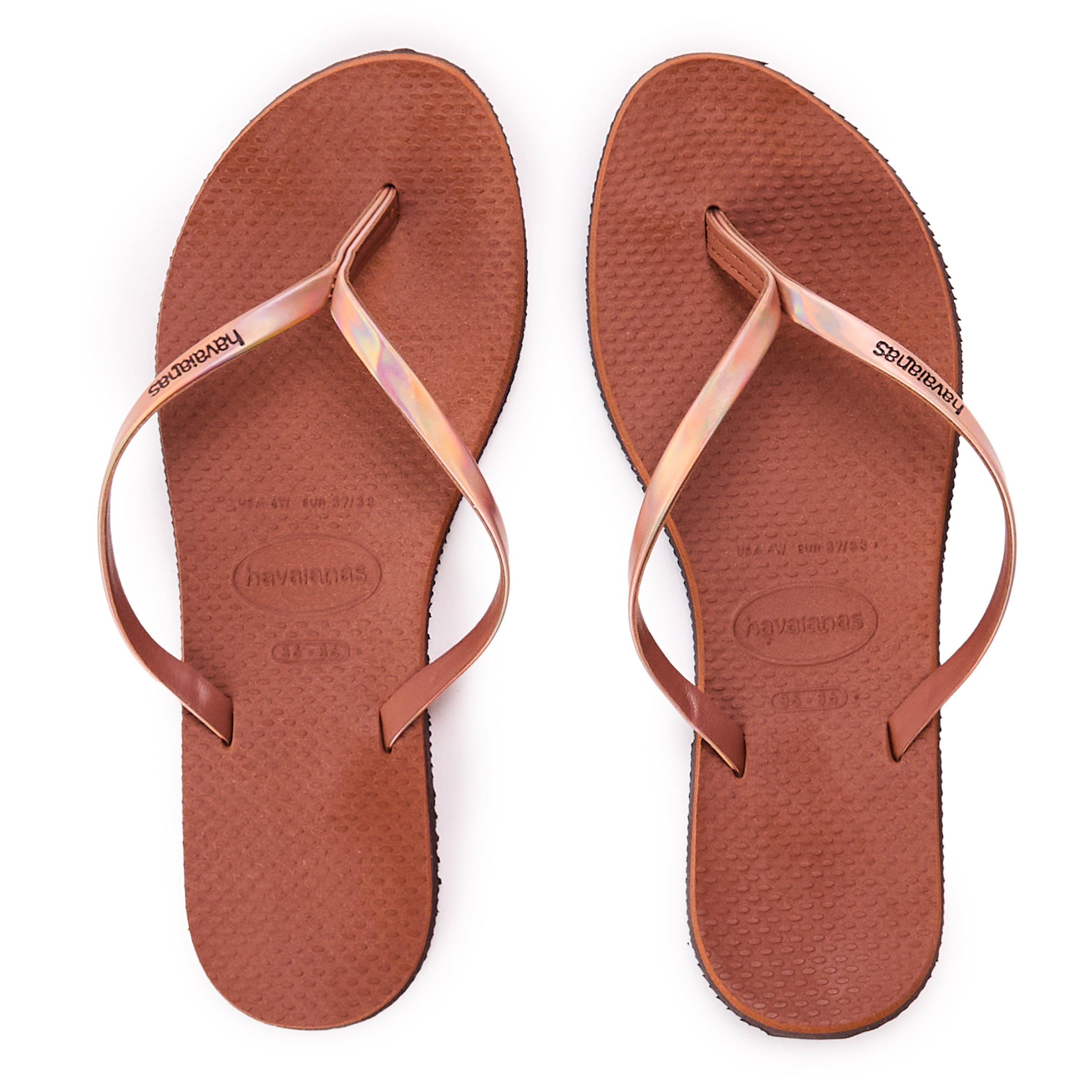 Rust - Havaianas - Hav. You Metallic Grey Steel/Metall Flip Flops Womens - 4