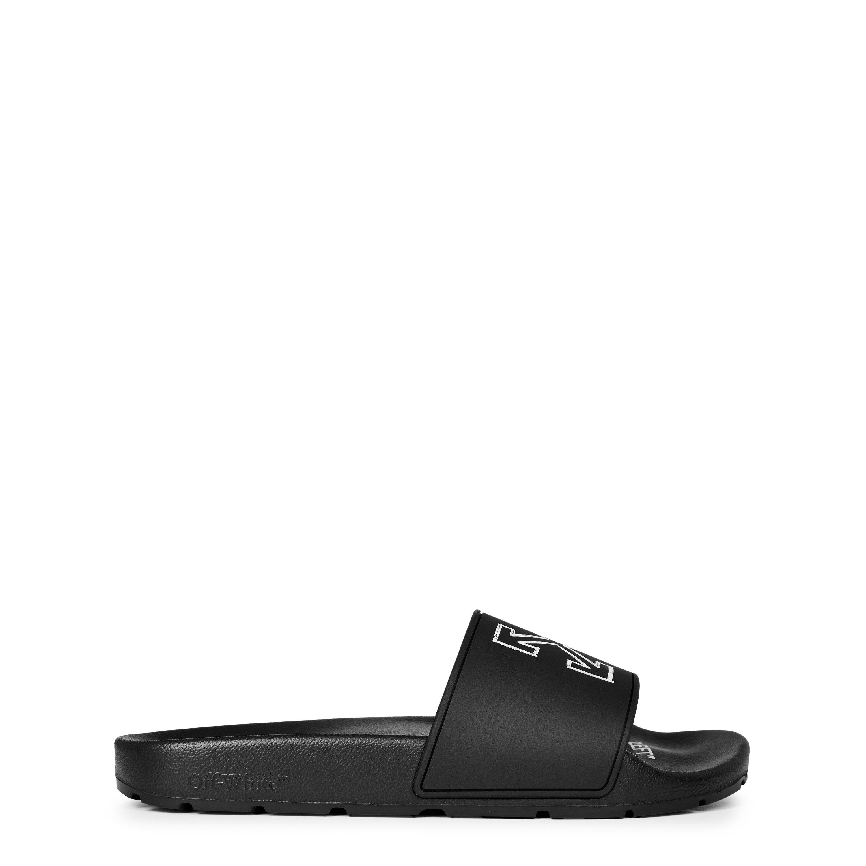 Black SMU - Off White - Women's Arrow Logo Sliders - 1