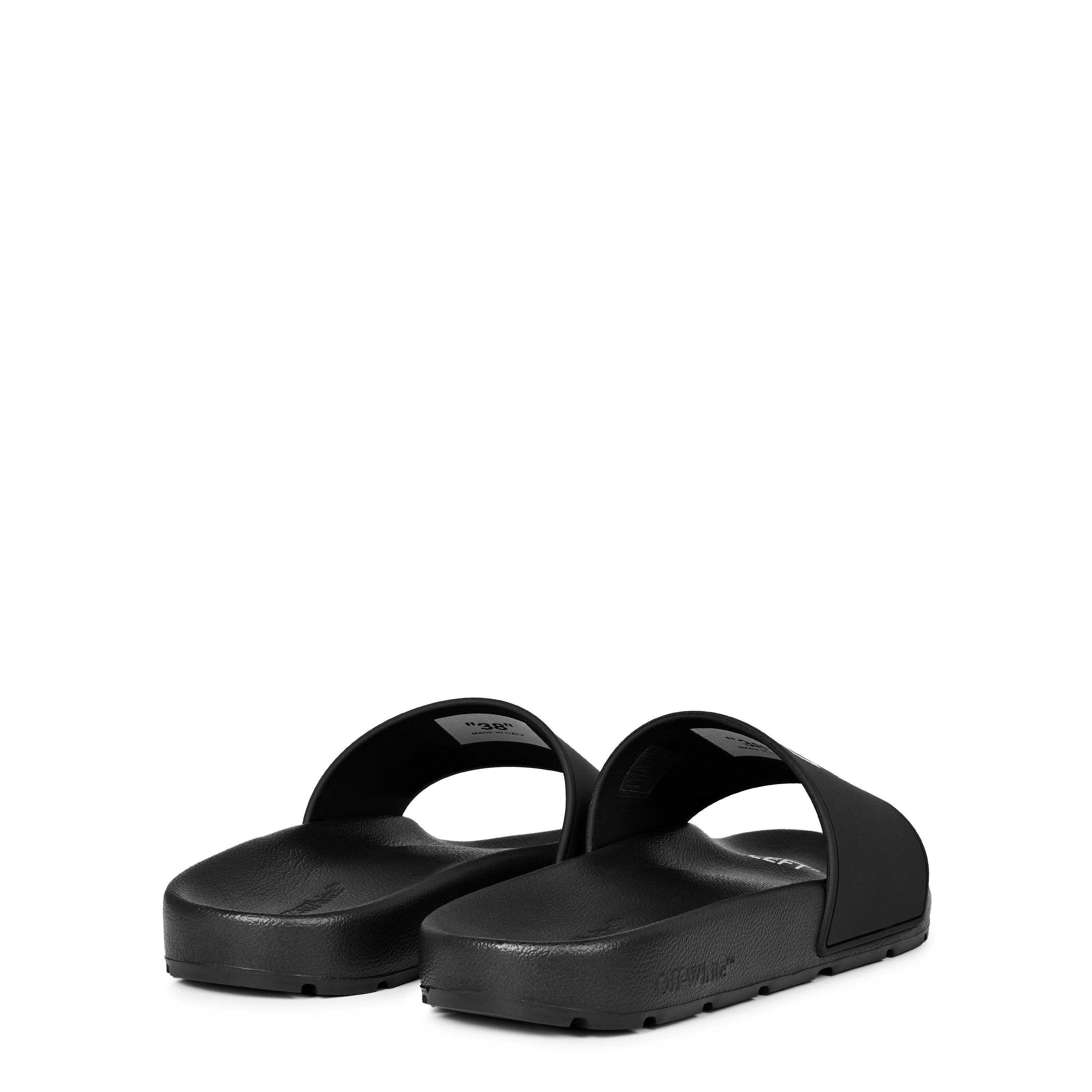 Black SMU - Off White - Women's Arrow Logo Sliders - 4