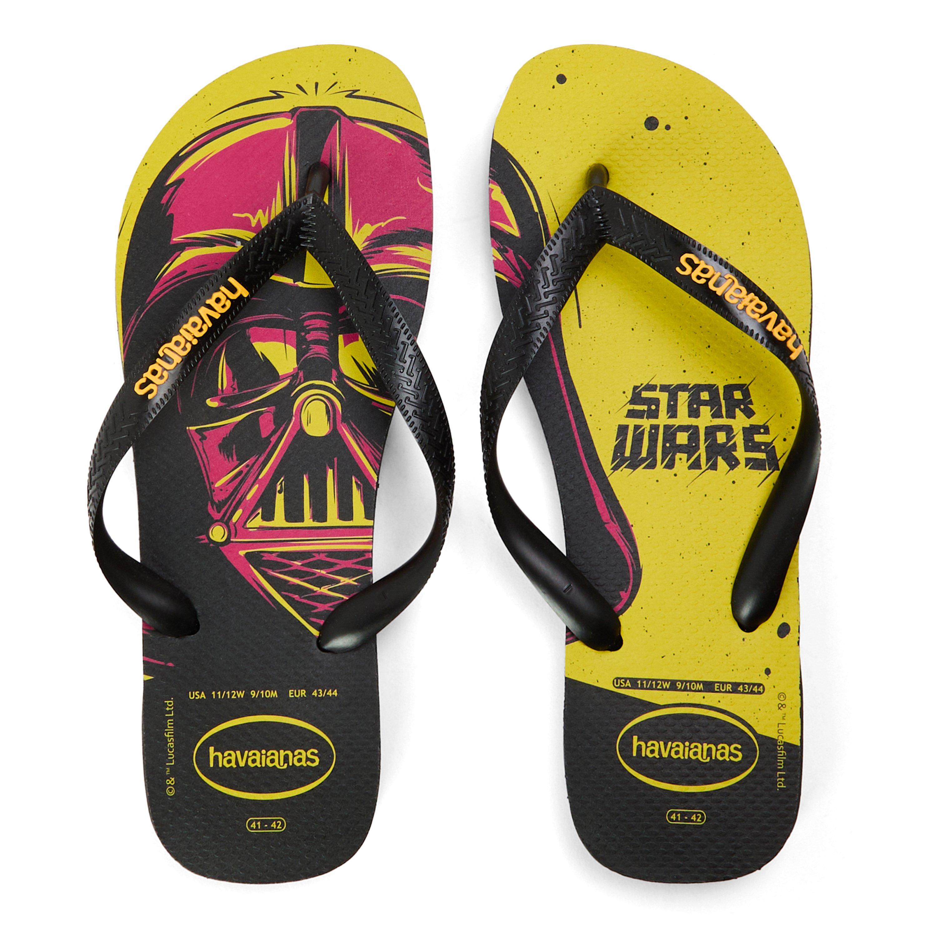 Schwarz/Gelb - Havaianas - Hav. Star Wars Black/Pop Yellow 39/ Flip Flops Womens - 3