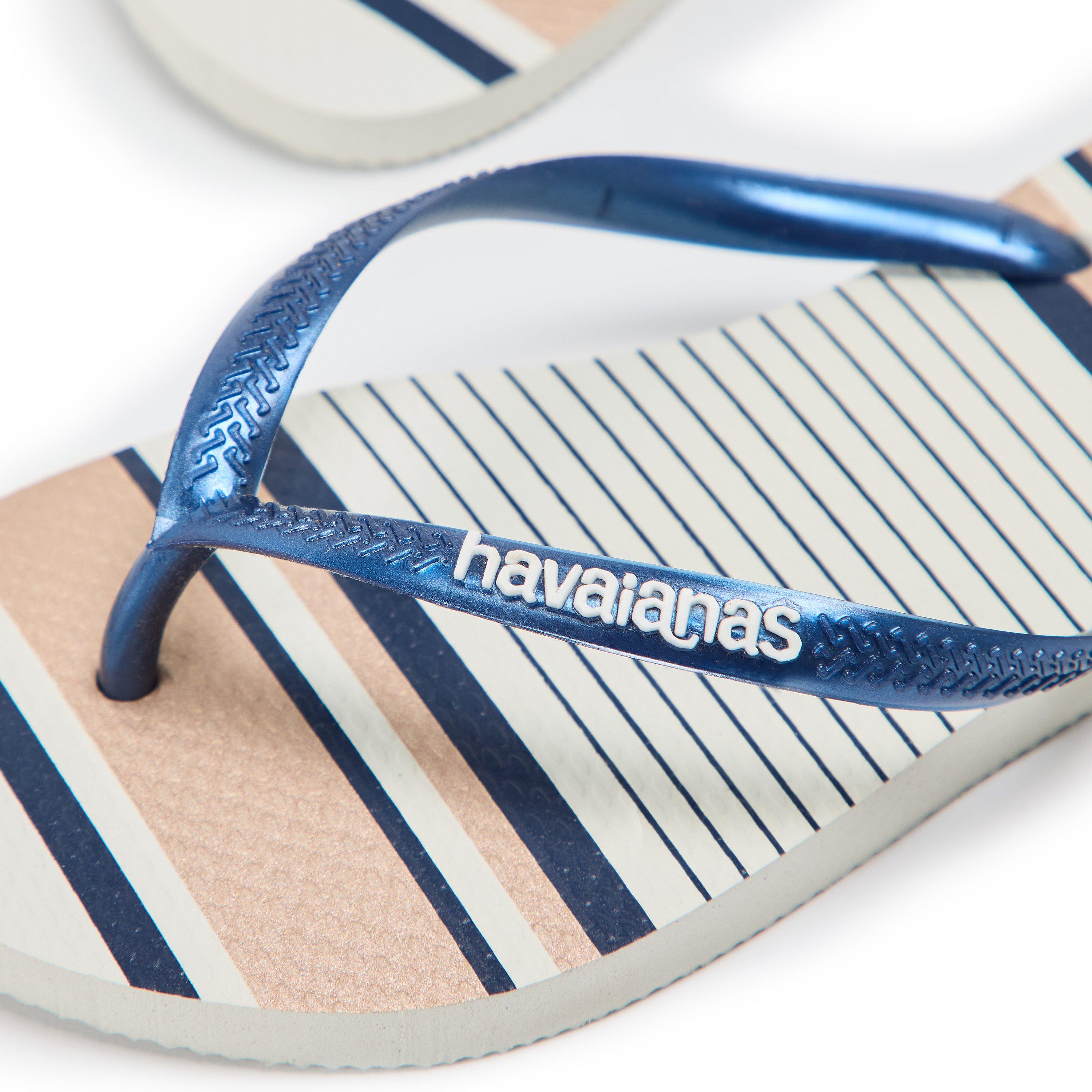 Hvid/Blå - Havaianas - Slim Print Ld99 - 3