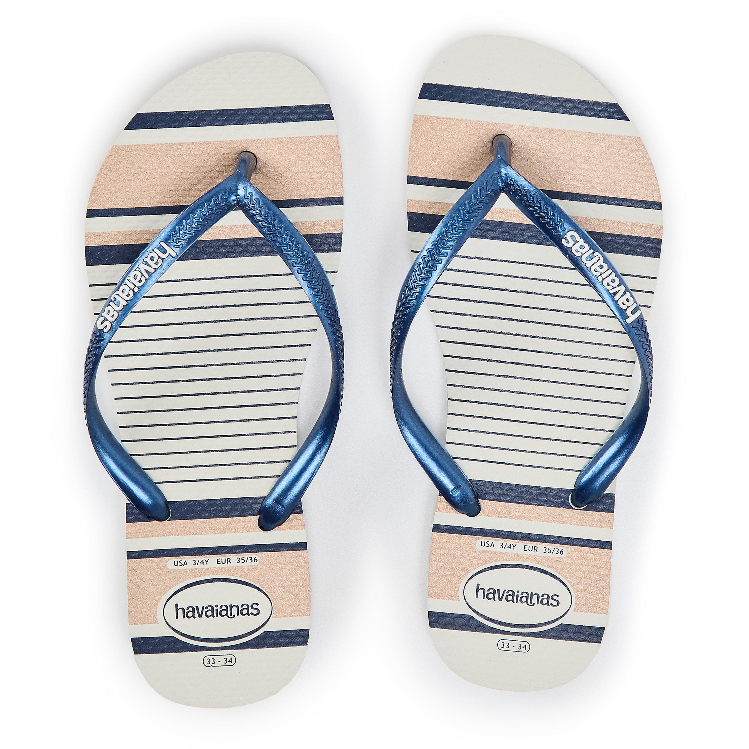 Hvid/Blå - Havaianas - Slim Print Ld99 - 4