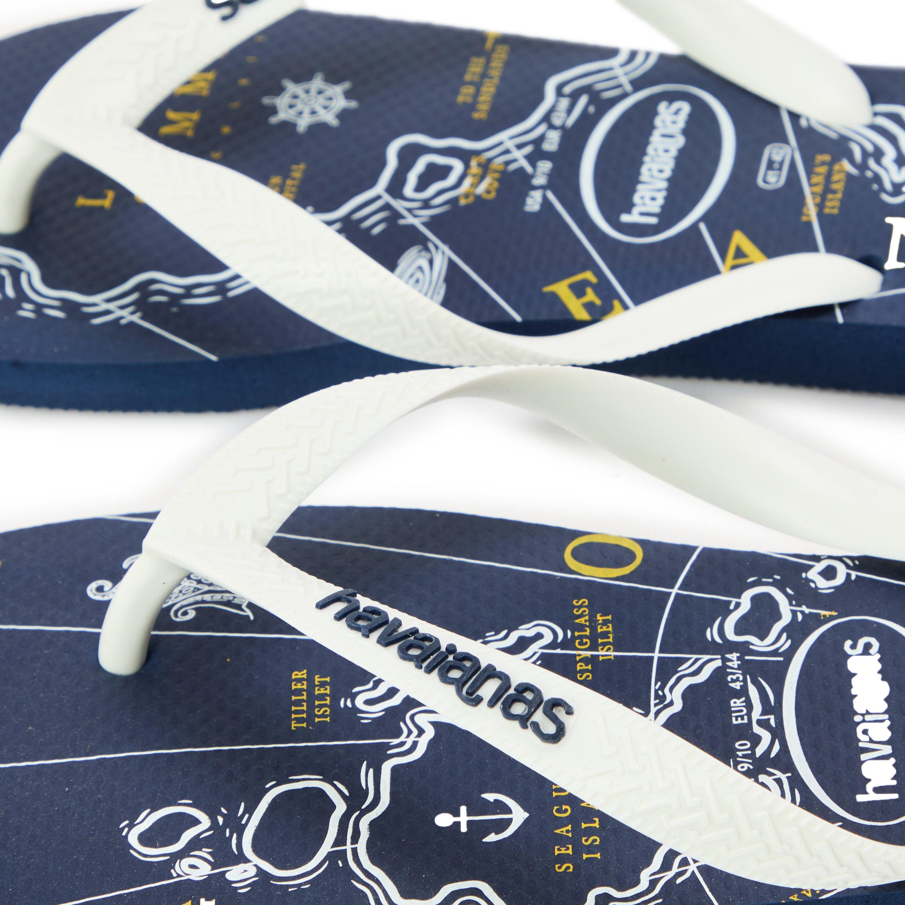 Navy Blue - Havaianas - Hav. Top Nautical Navy Blue/White/N Flip Flops Womens - 3