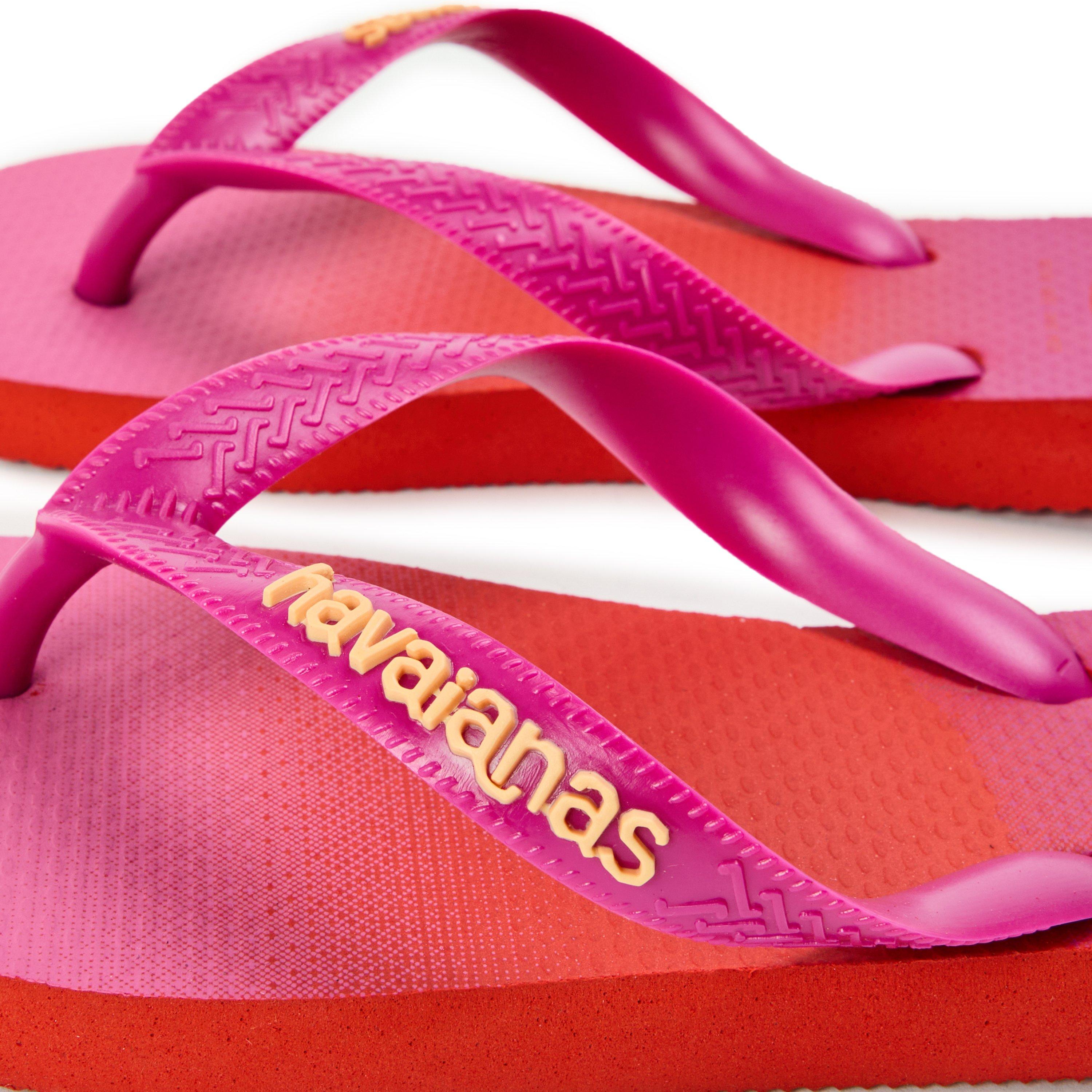 Blood Orange - Havaianas - Women's Top Fashion Gold Yellow Flip Flops - 3
