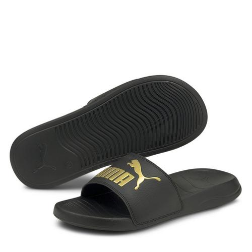 P.Blk/T.Gold - Puma - Popcat 20 Womens Slide Sandals - 1
