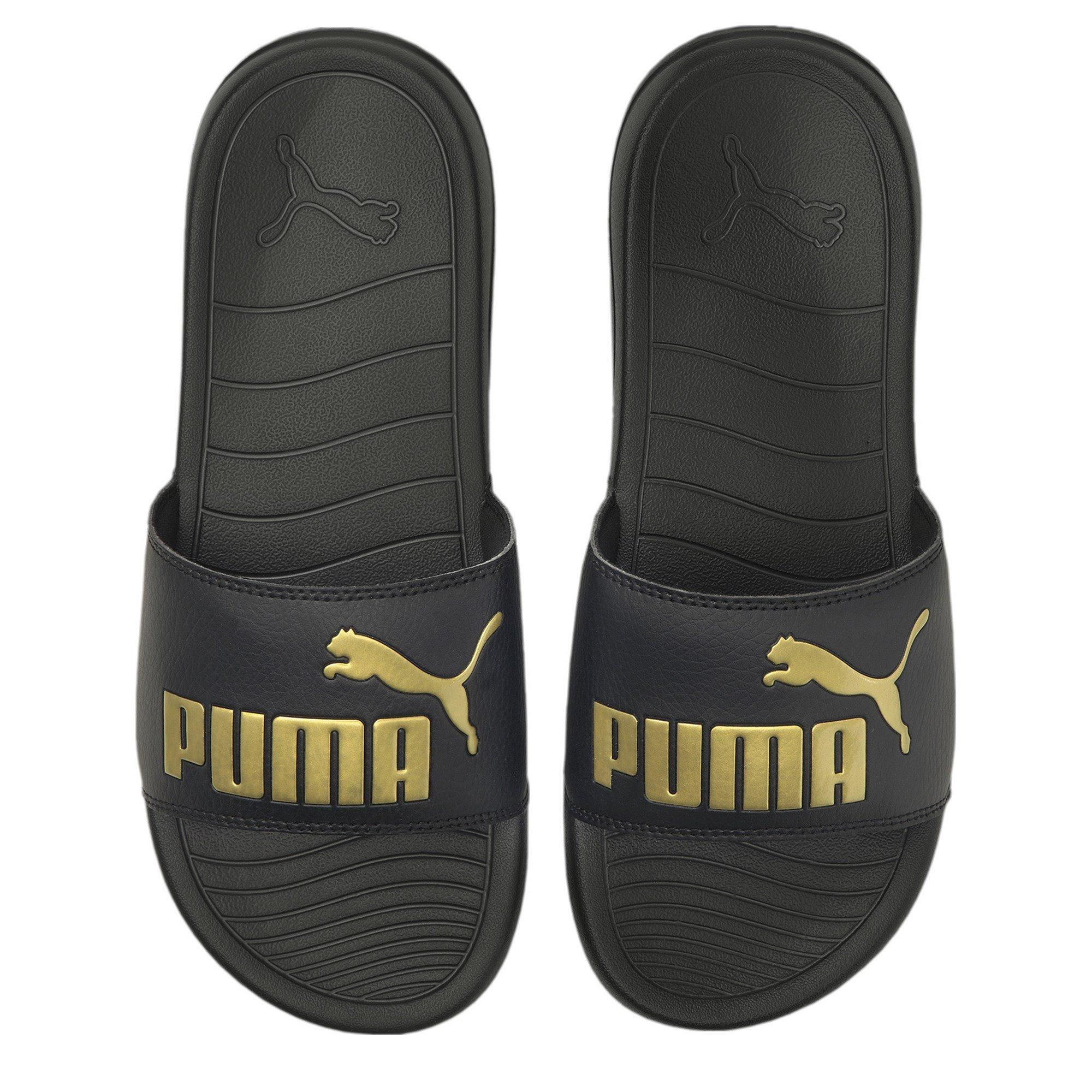 Puma best sale sandals gold