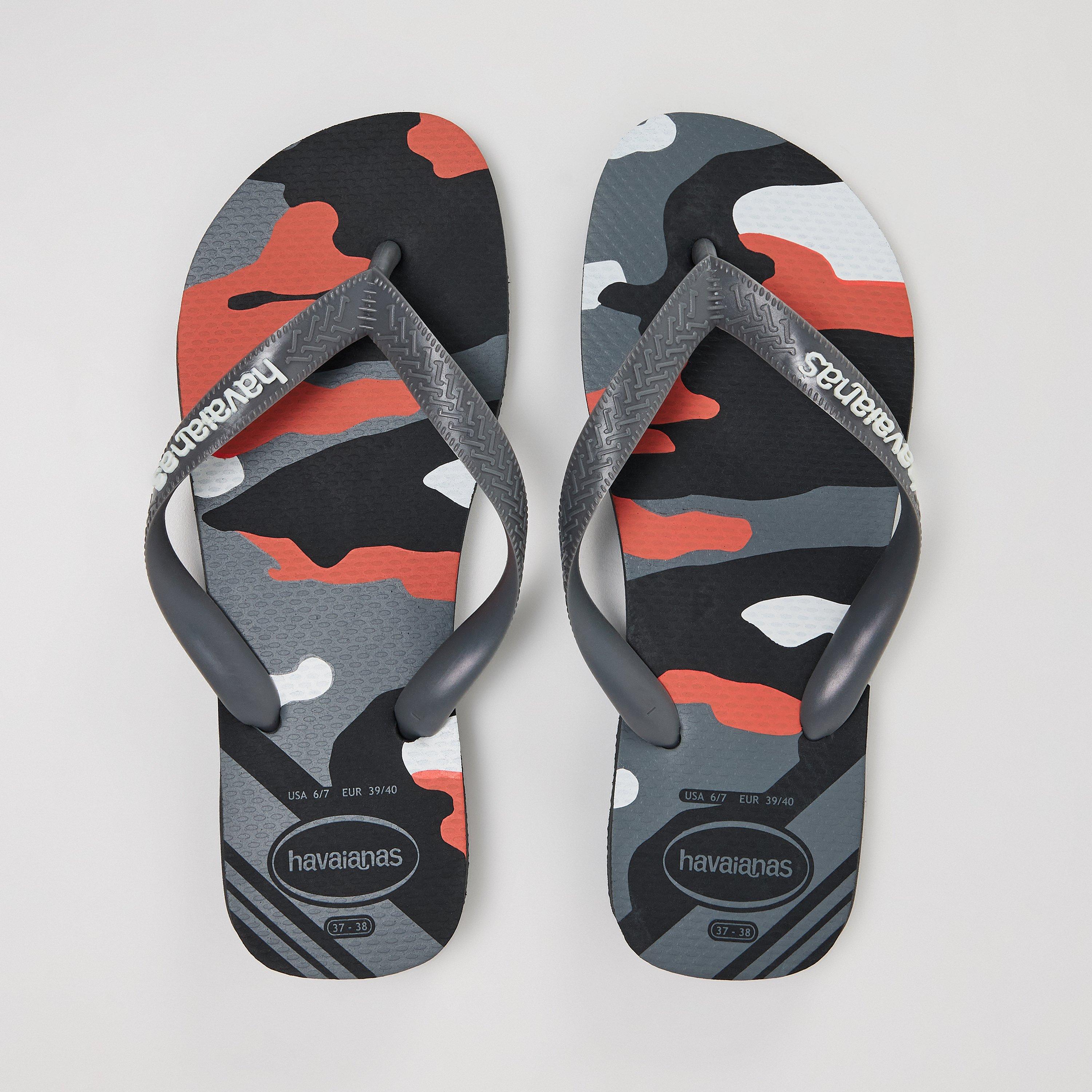 New Graphite - Havaianas - Hav. Top Camu Black/Moss 37/38 Flip Flops Womens - 3