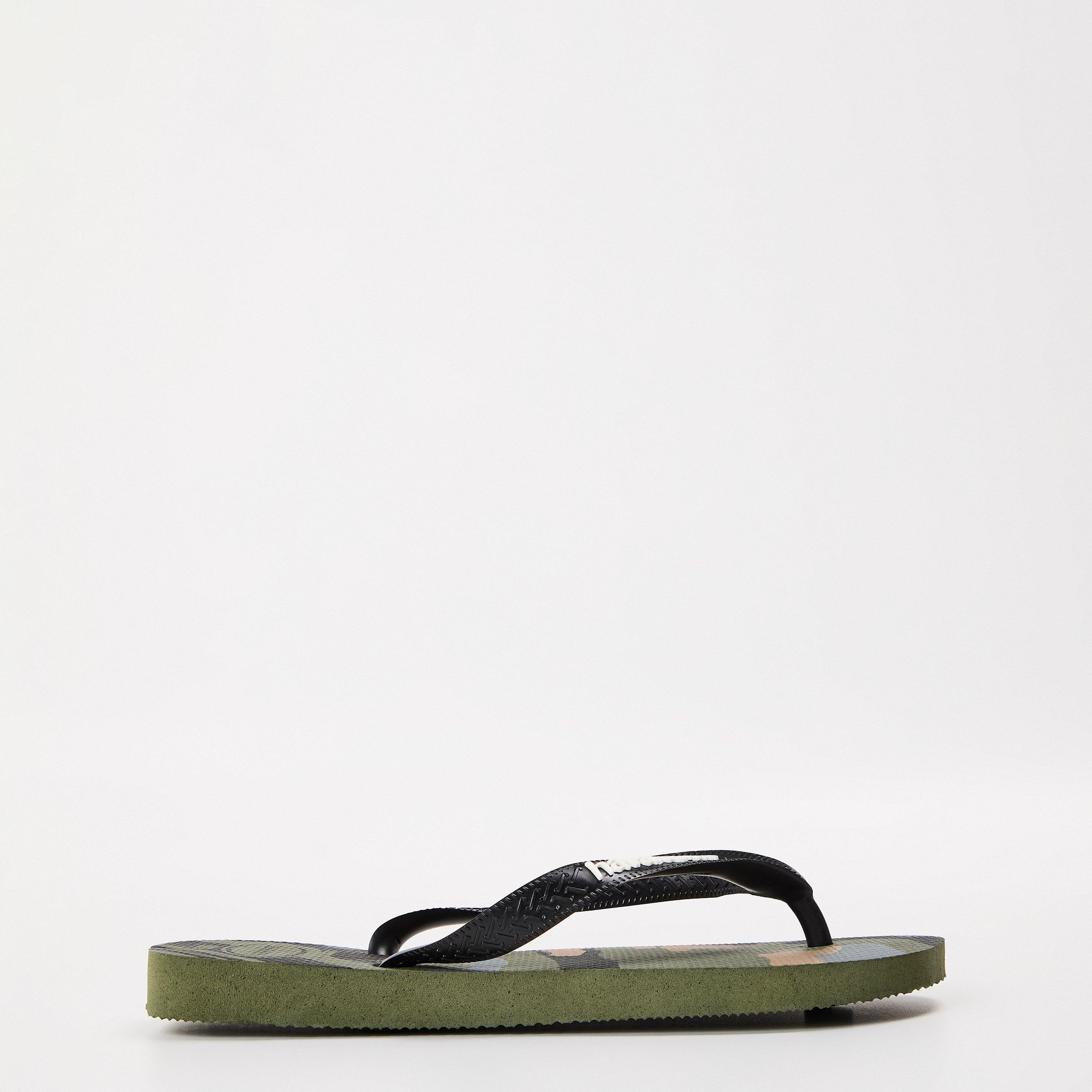 Havaianas Women's Top Camo Black Moss Flip Flops - Green - 6/7