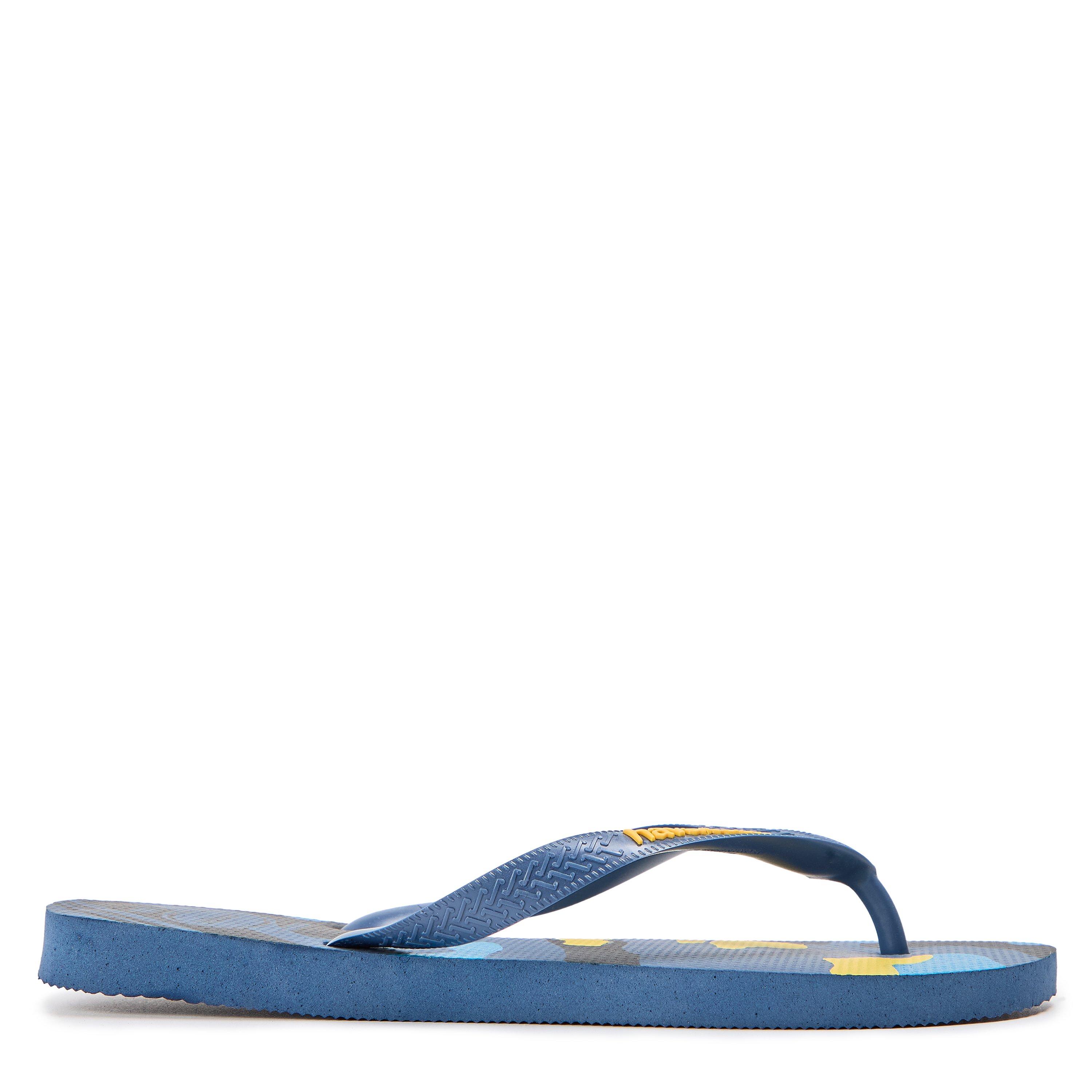 Havaianas Women's Top Camo Black Moss Flip Flops - Indigo Blue - 8