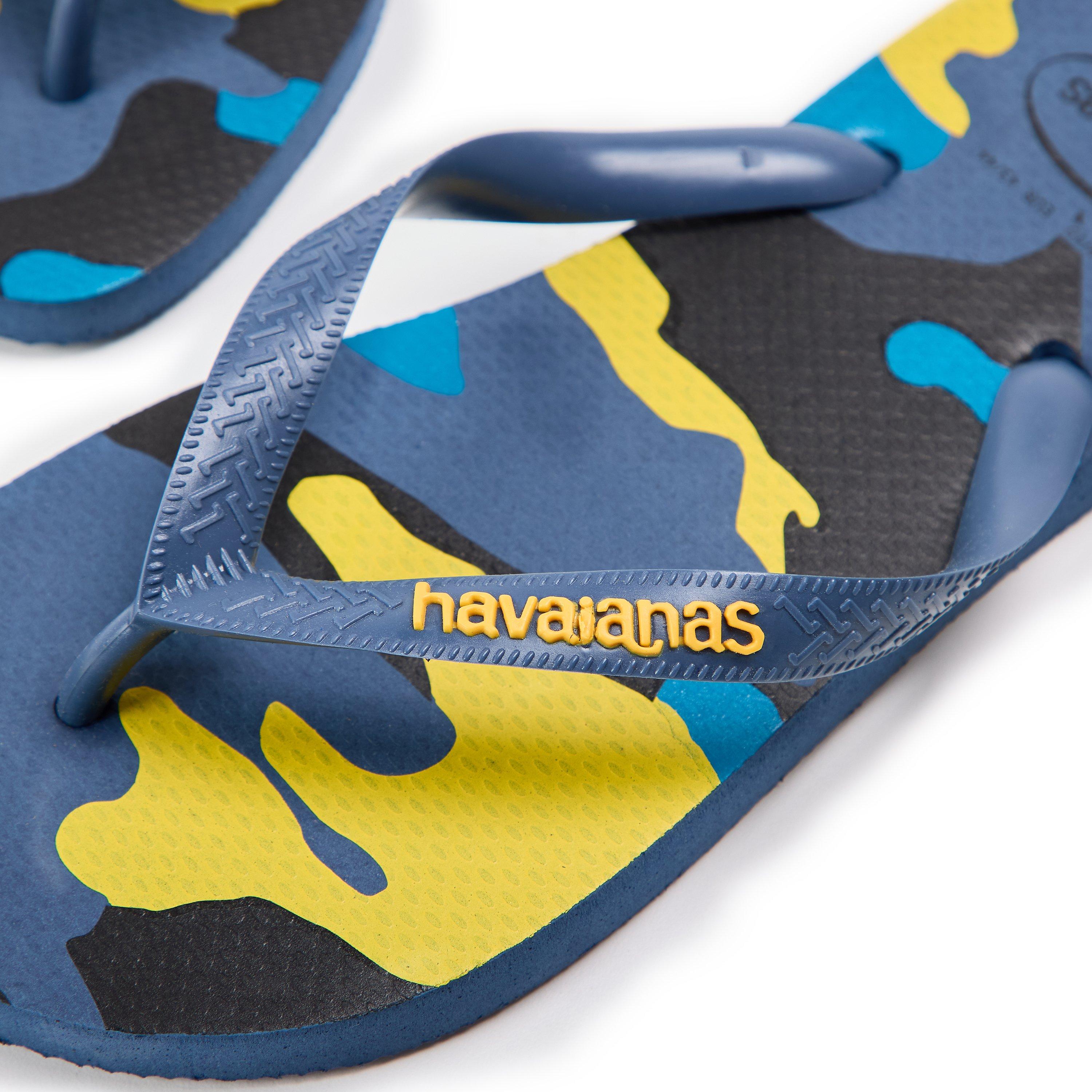 Indigo Blue - Havaianas - Women's Top Camo Black Moss Flip Flops - 3