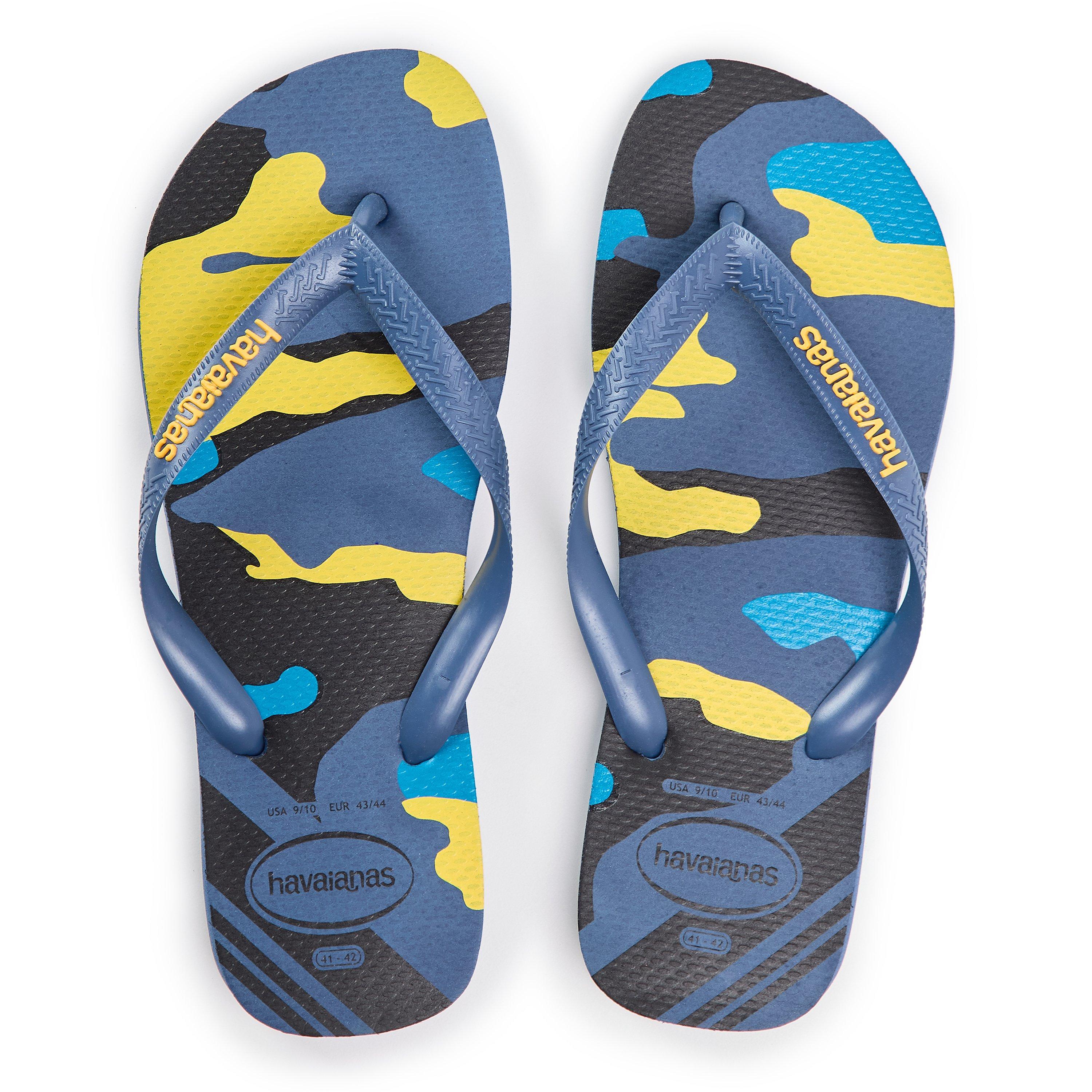 Indigo Blue - Havaianas - Women's Top Camo Black Moss Flip Flops - 4