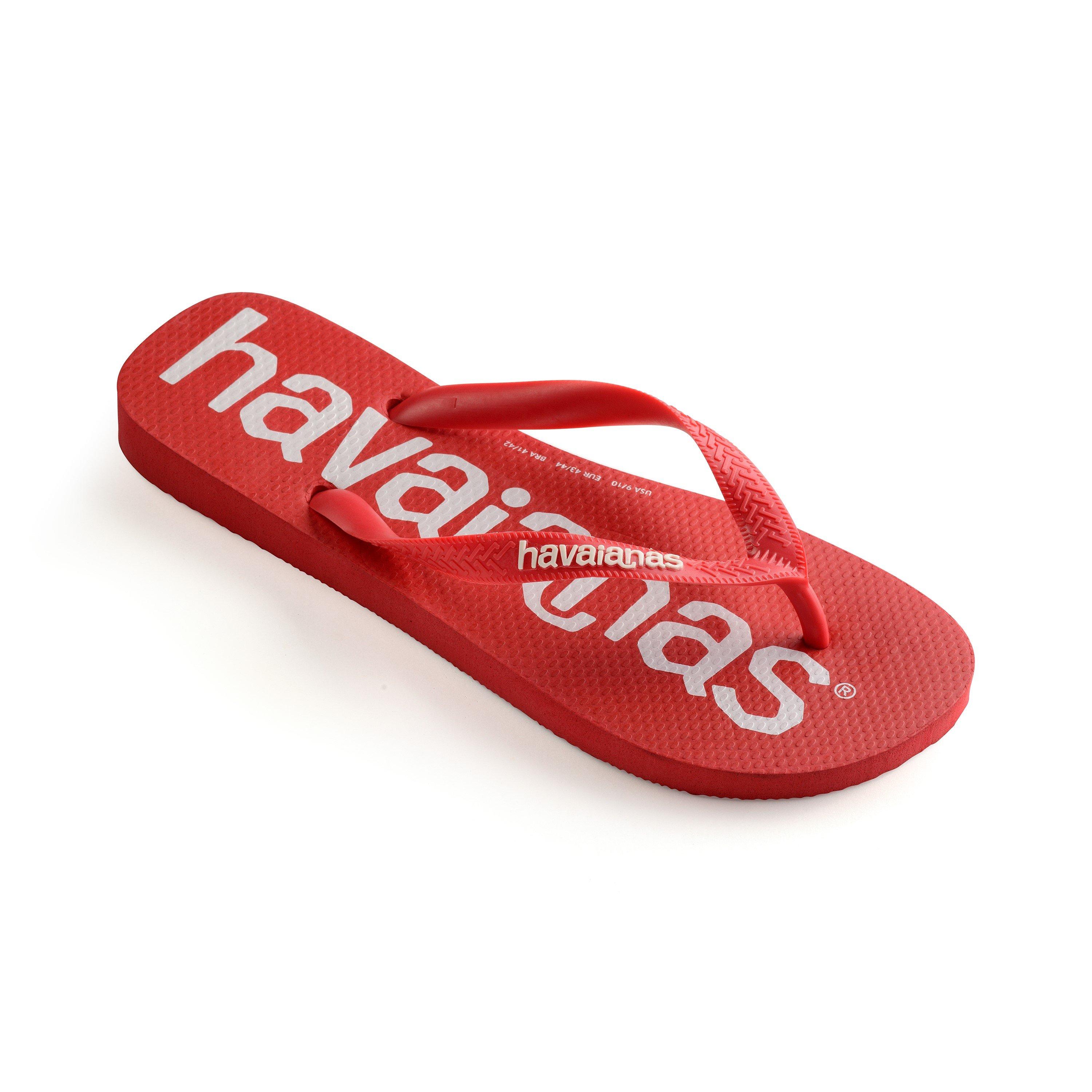 Ruby Red - Havaianas - Hav. Top Logomania Ruby Red 27/28 Flip Flops Womens - 2