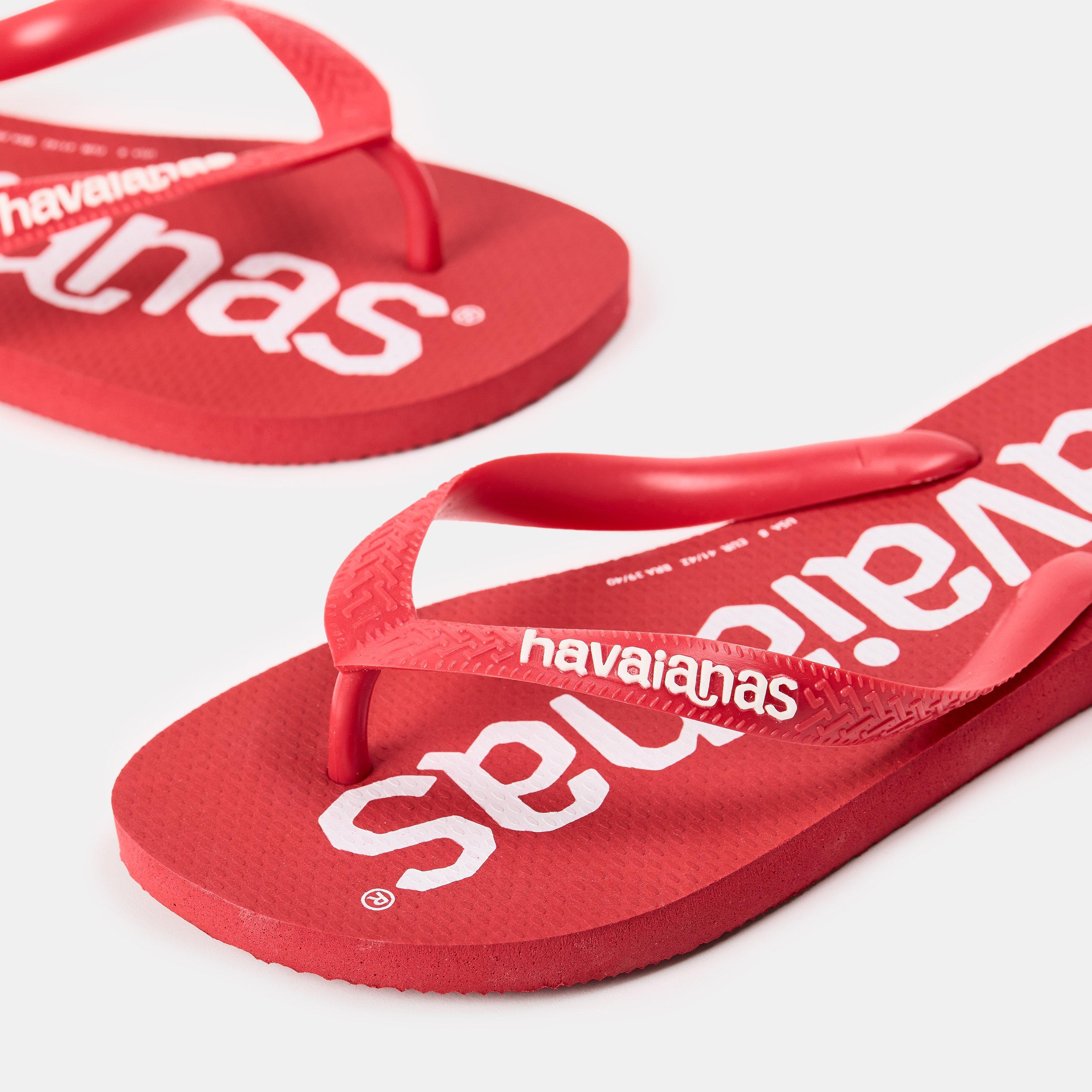 Ruby Red - Havaianas - Hav. Top Logomania Ruby Red 35/36 Flip Flops Womens - 3