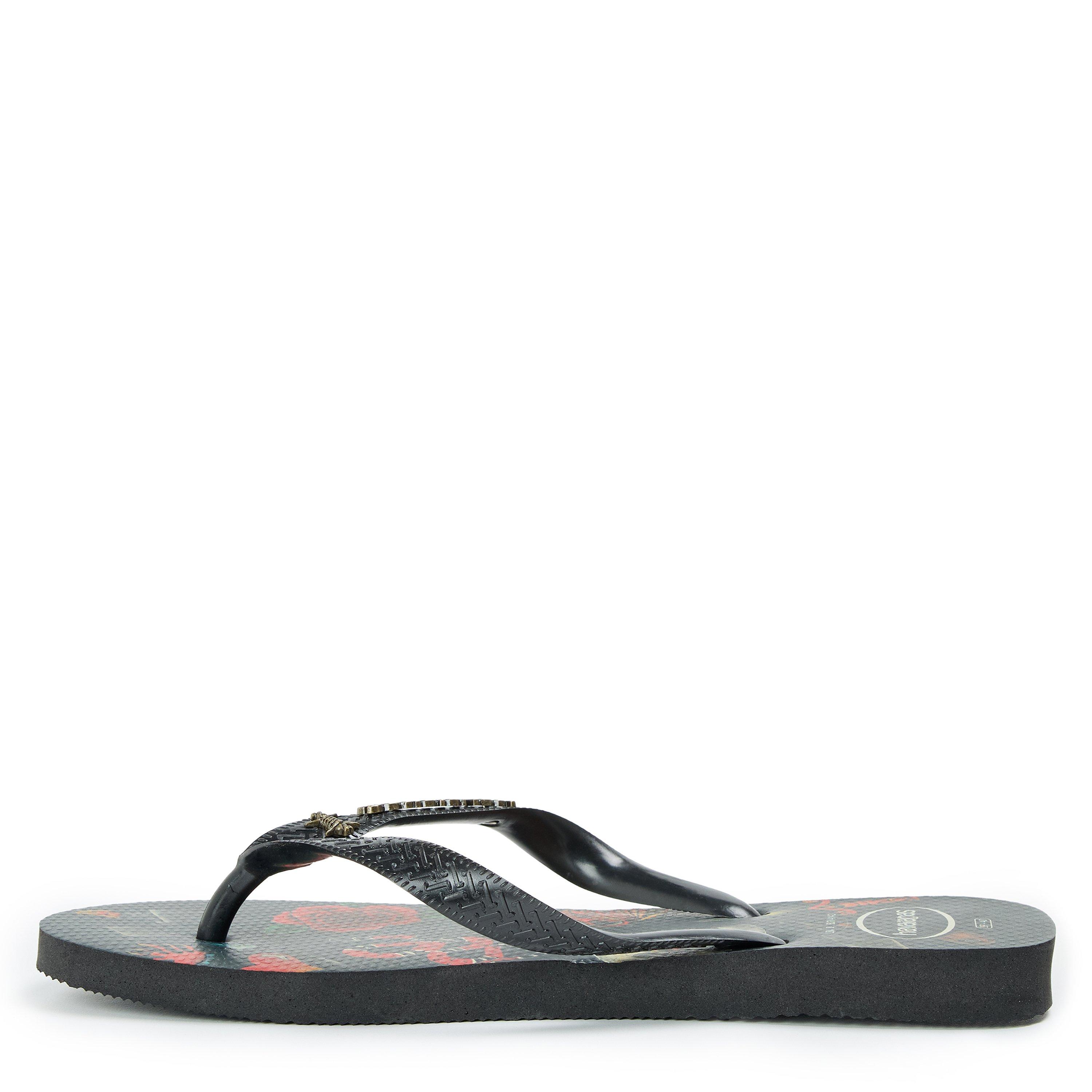 Black/Black - Havaianas - Hav. Top Tribo Ruby Red/Black 39/40 Flip Flops Womens - 2