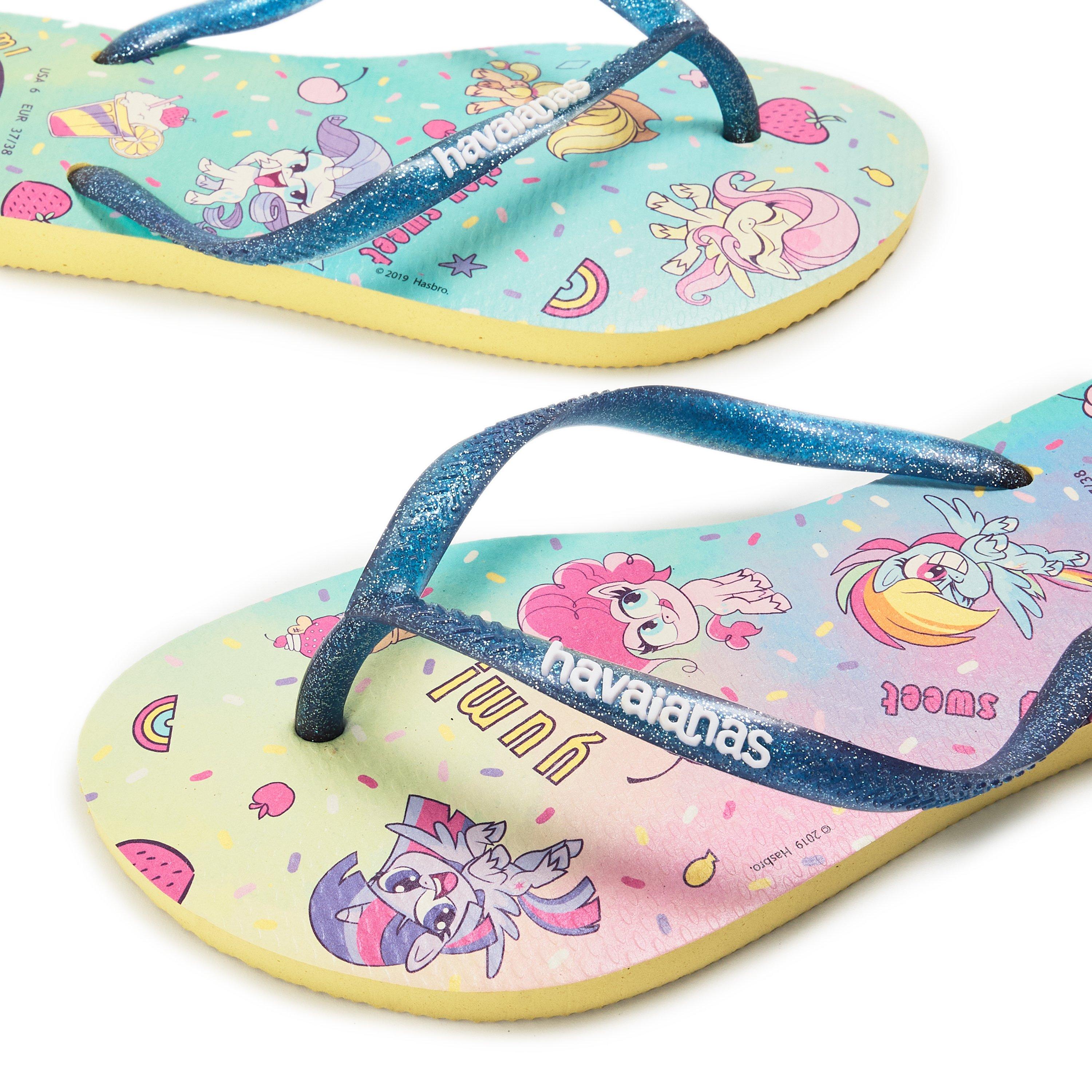 Lemon Yellow - Havaianas - Hav. Kids Slim Pony Lemon Flip Flops Womens - 3