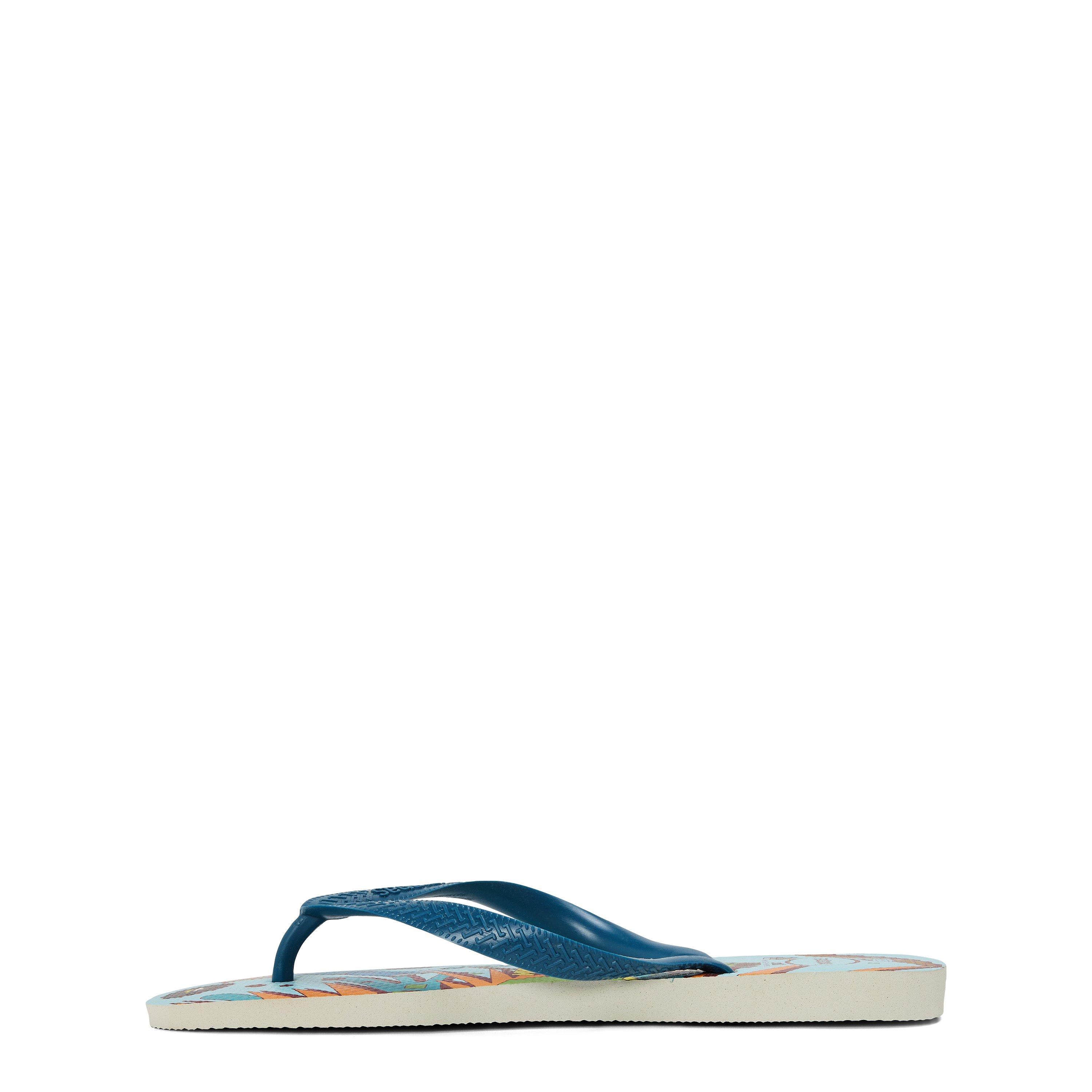 White/Blue - Havaianas - Women's Minecraft Beige Flip Flops - 2