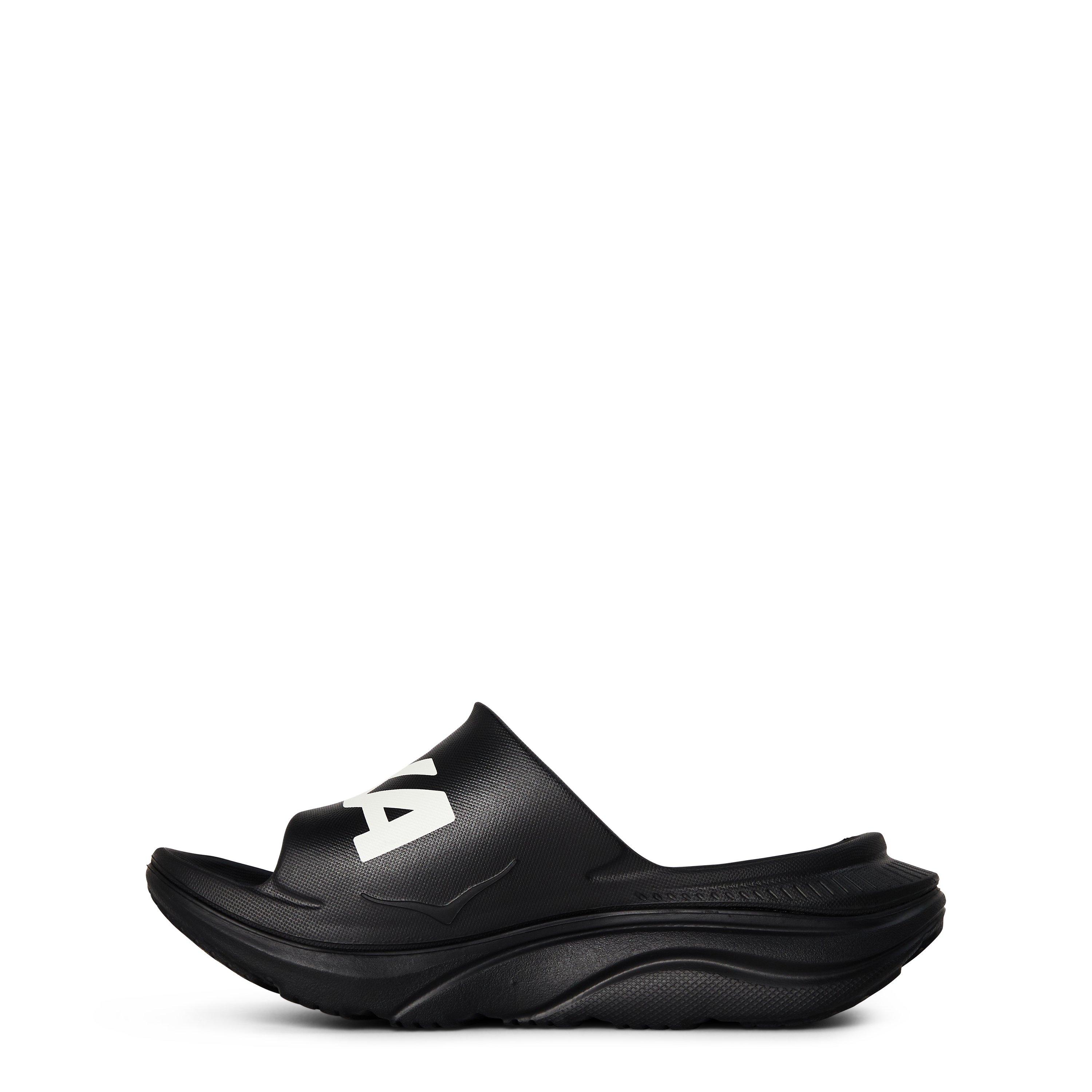 Black/White - Hoka - Ora Recovery Slides - 3