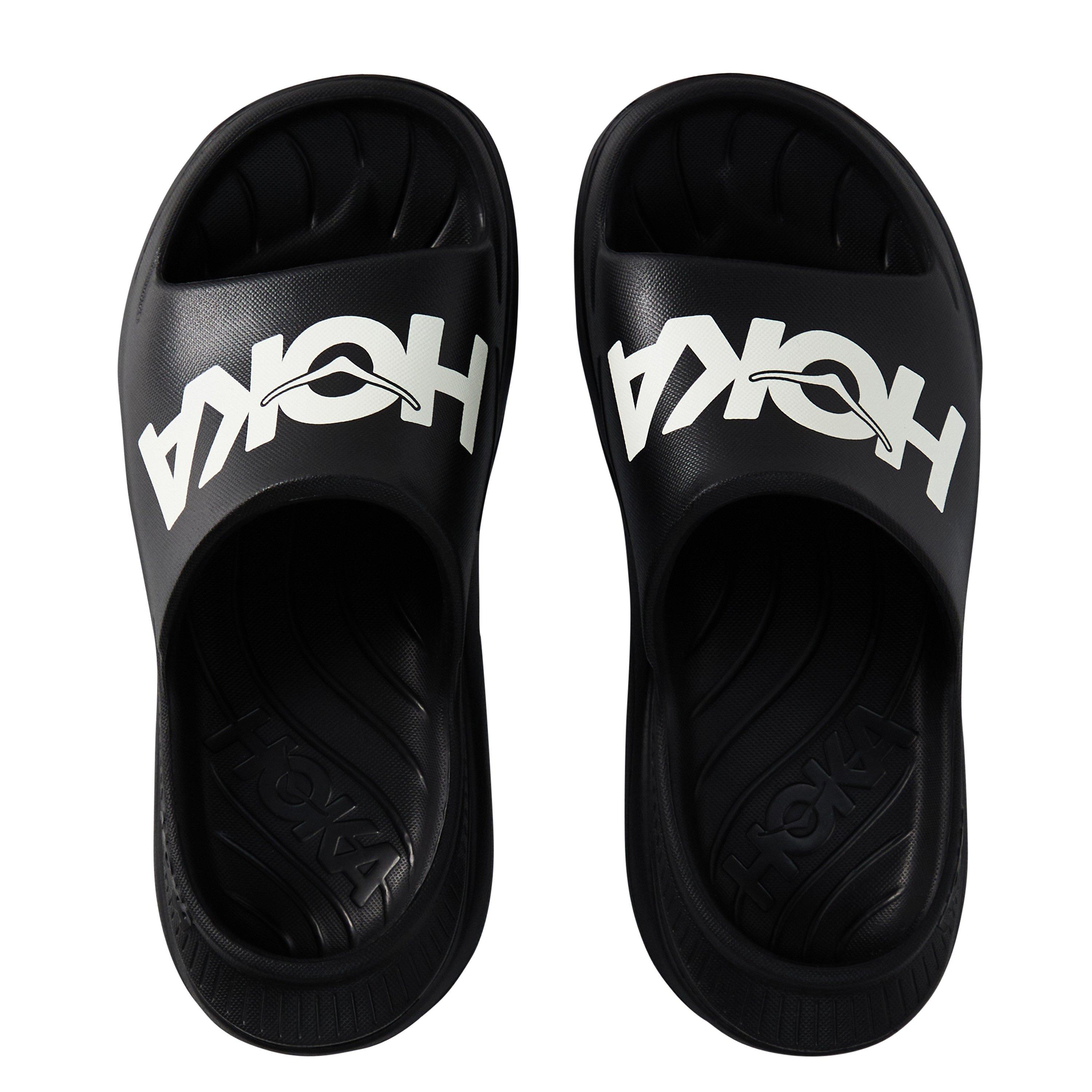 Black/White - Hoka - Ora Recovery Slides - 6